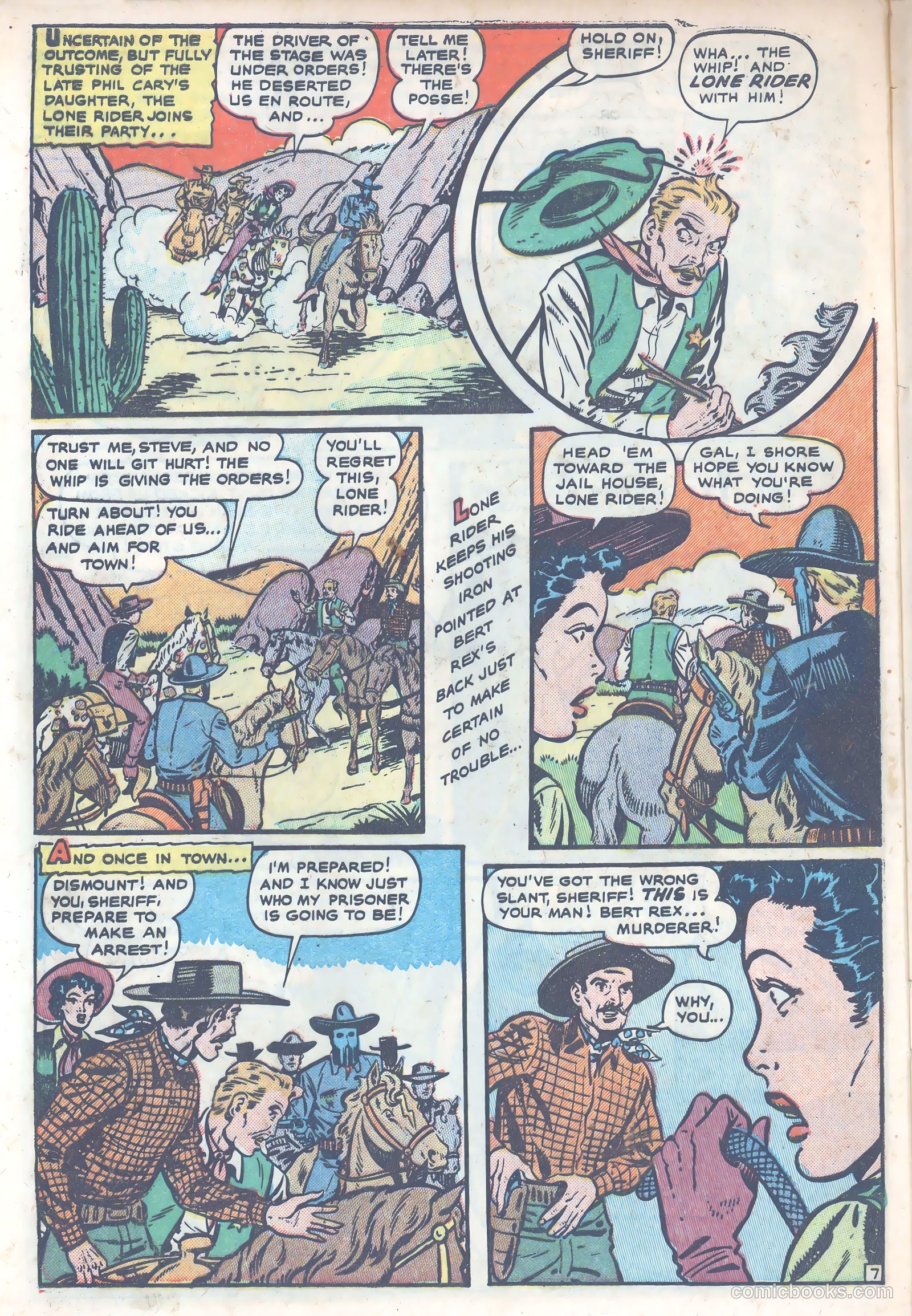 The Lone Rider #4 (1950) — page 34 of 39