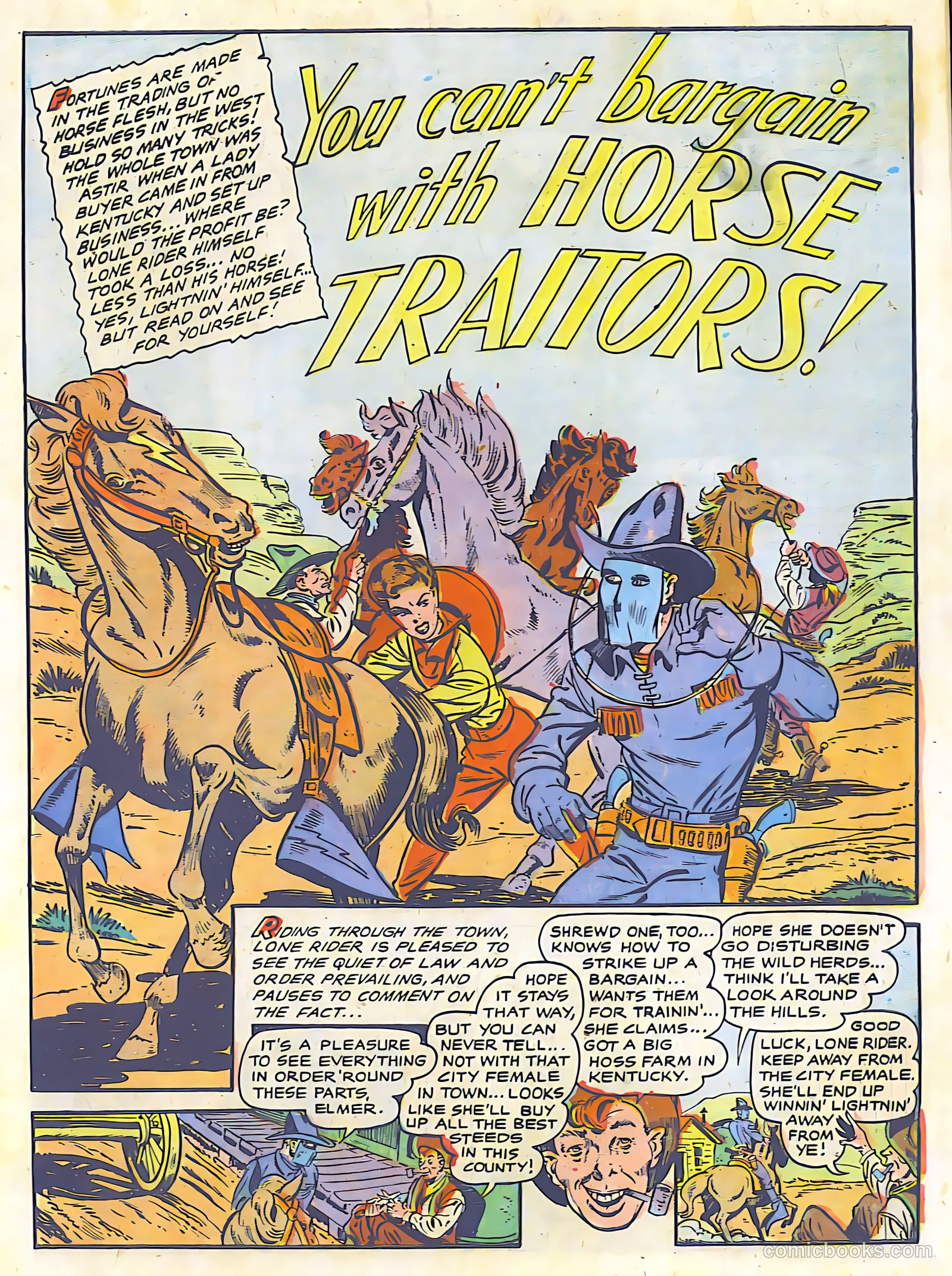 The Lone Rider #26 (1950) — page 3 of 36