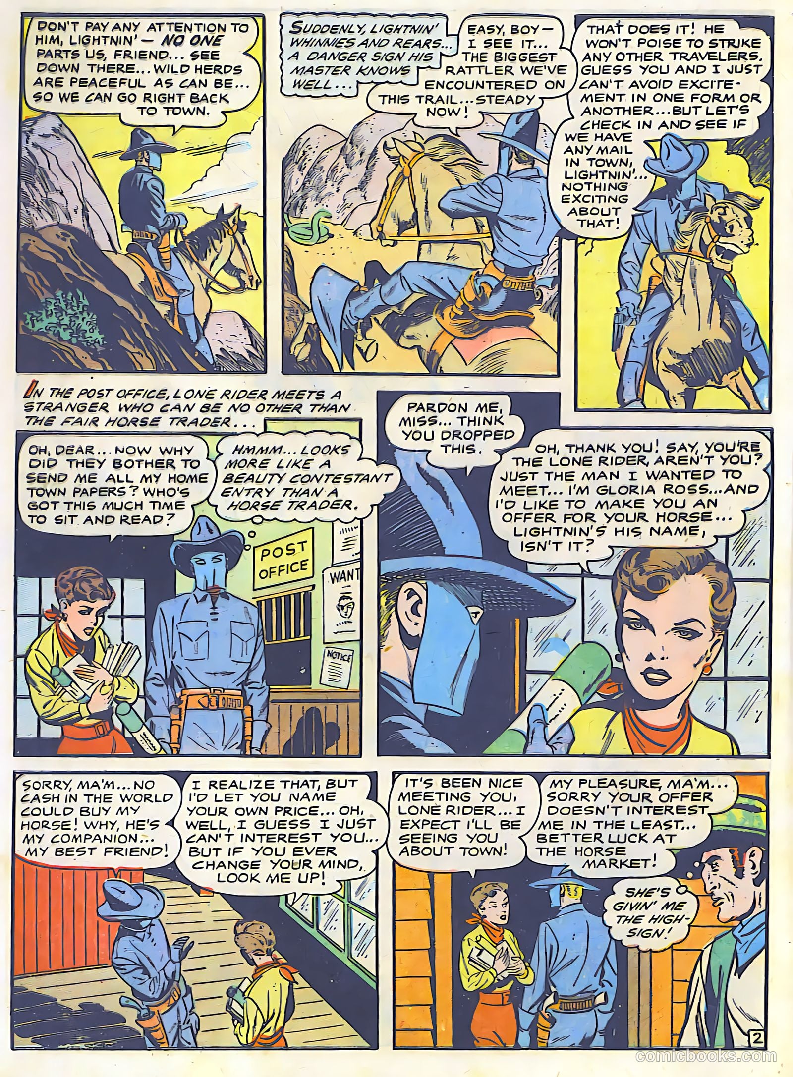 The Lone Rider #26 (1950) — page 4 of 36