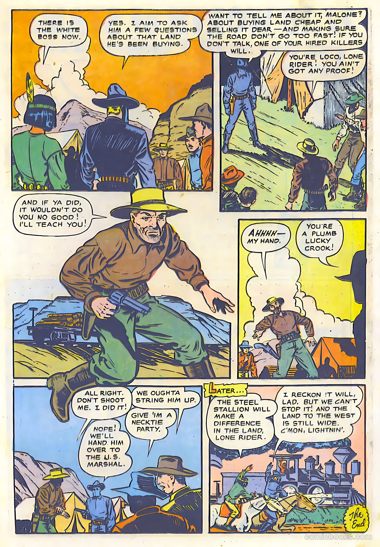 The Lone Rider #26 (1950) — page 29 of 36