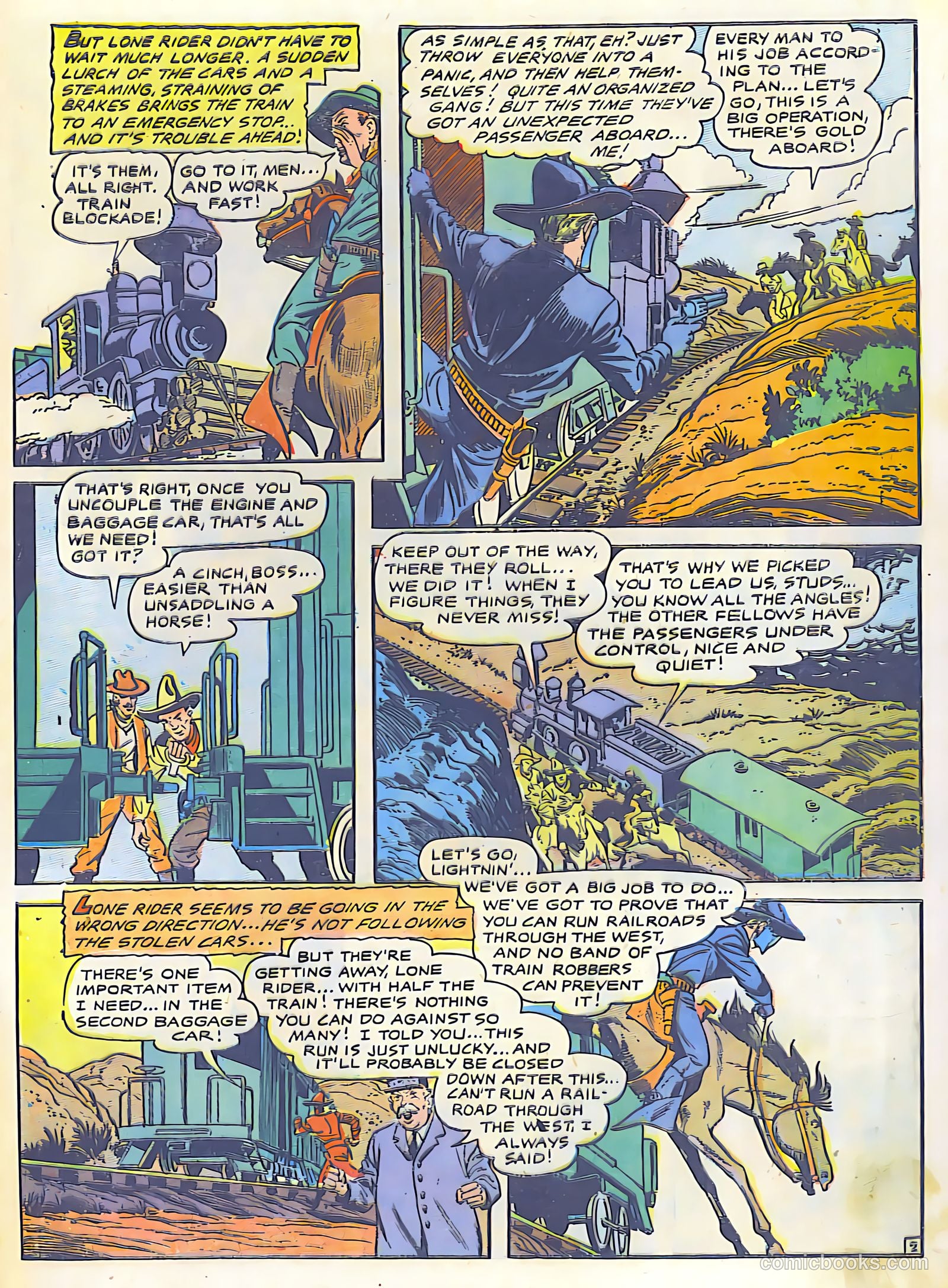 The Lone Rider #26 (1950) — page 31 of 36