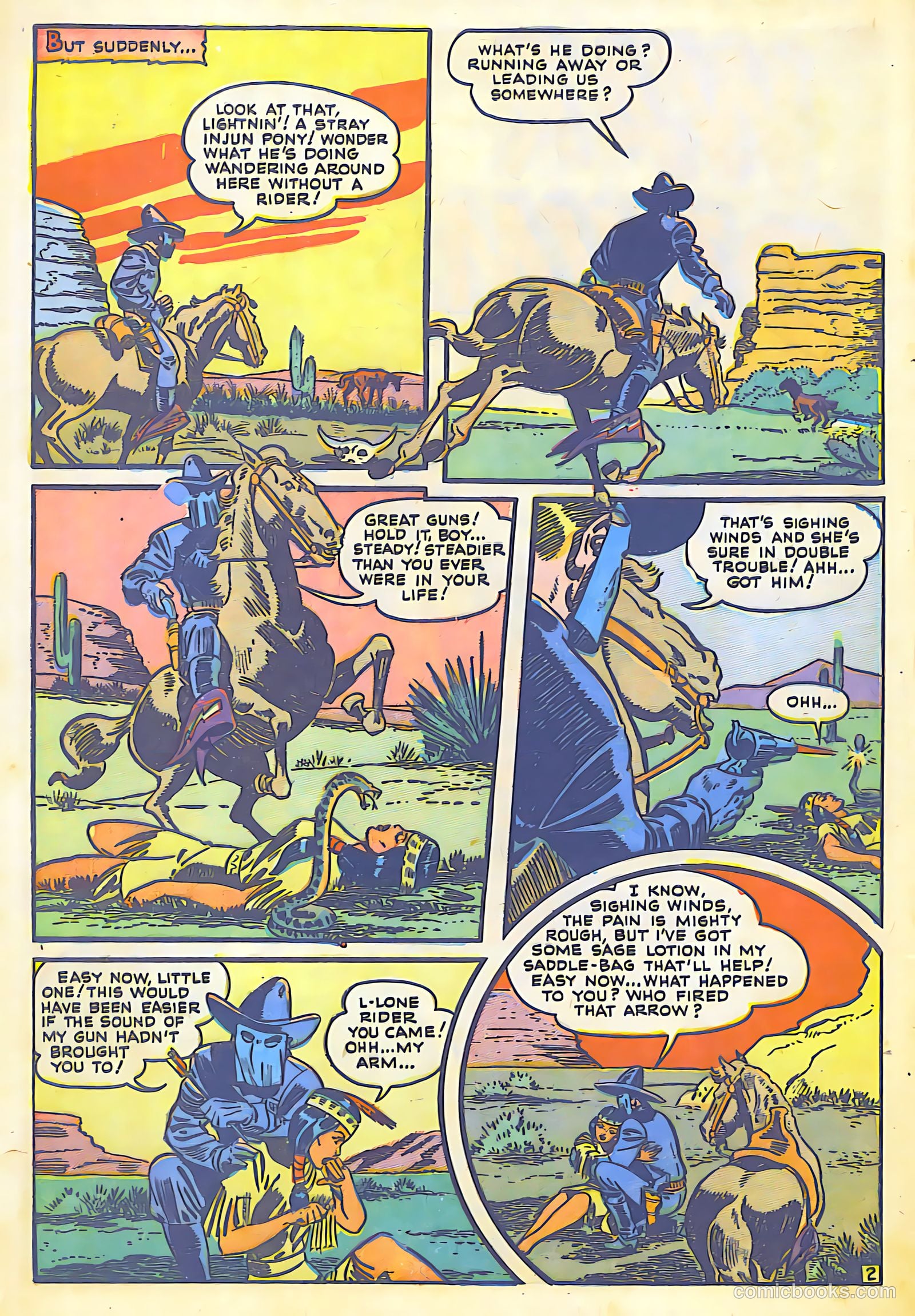 The Lone Rider #7 (1950) — page 3 of 31