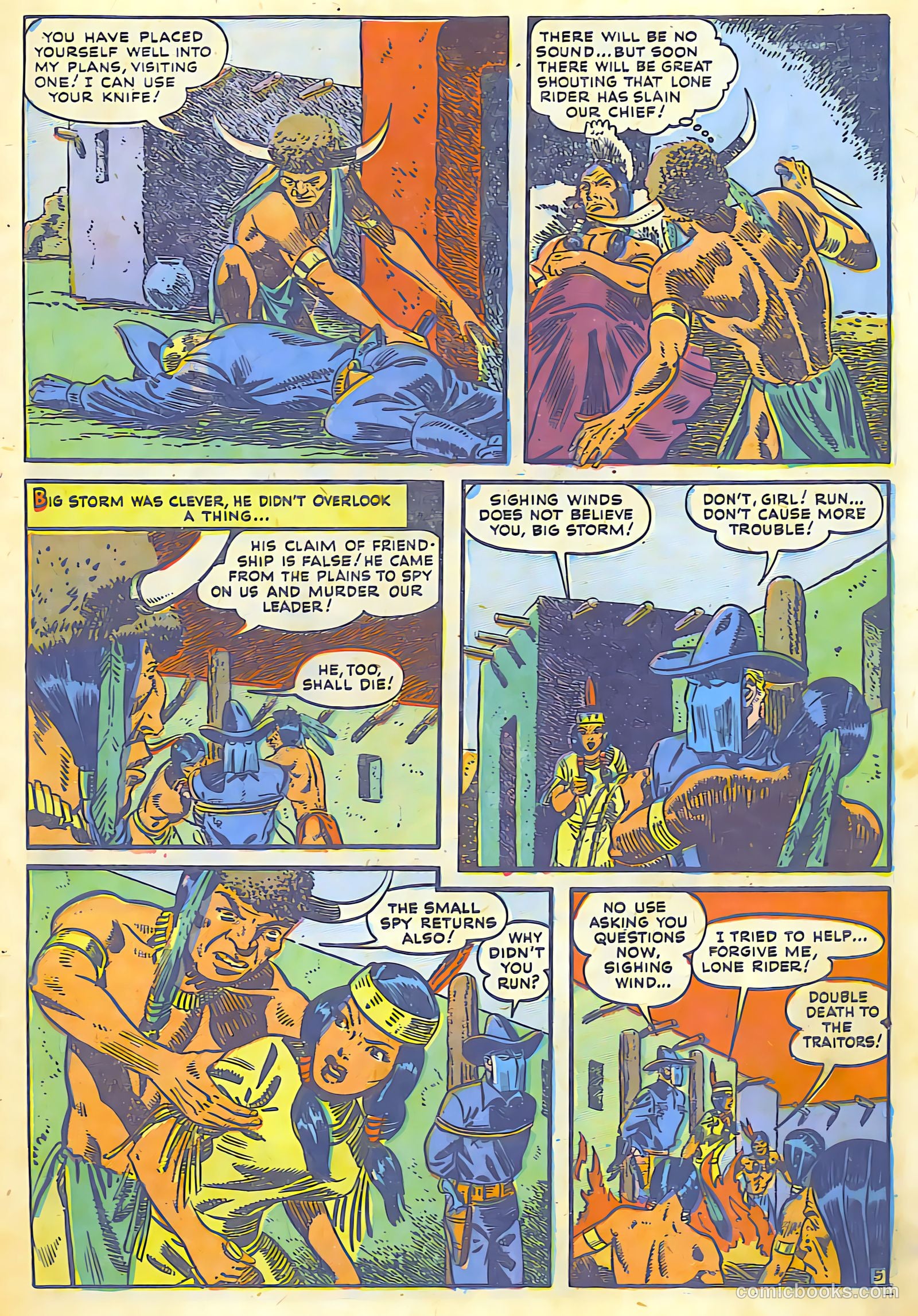 The Lone Rider #7 (1950) — page 6 of 31