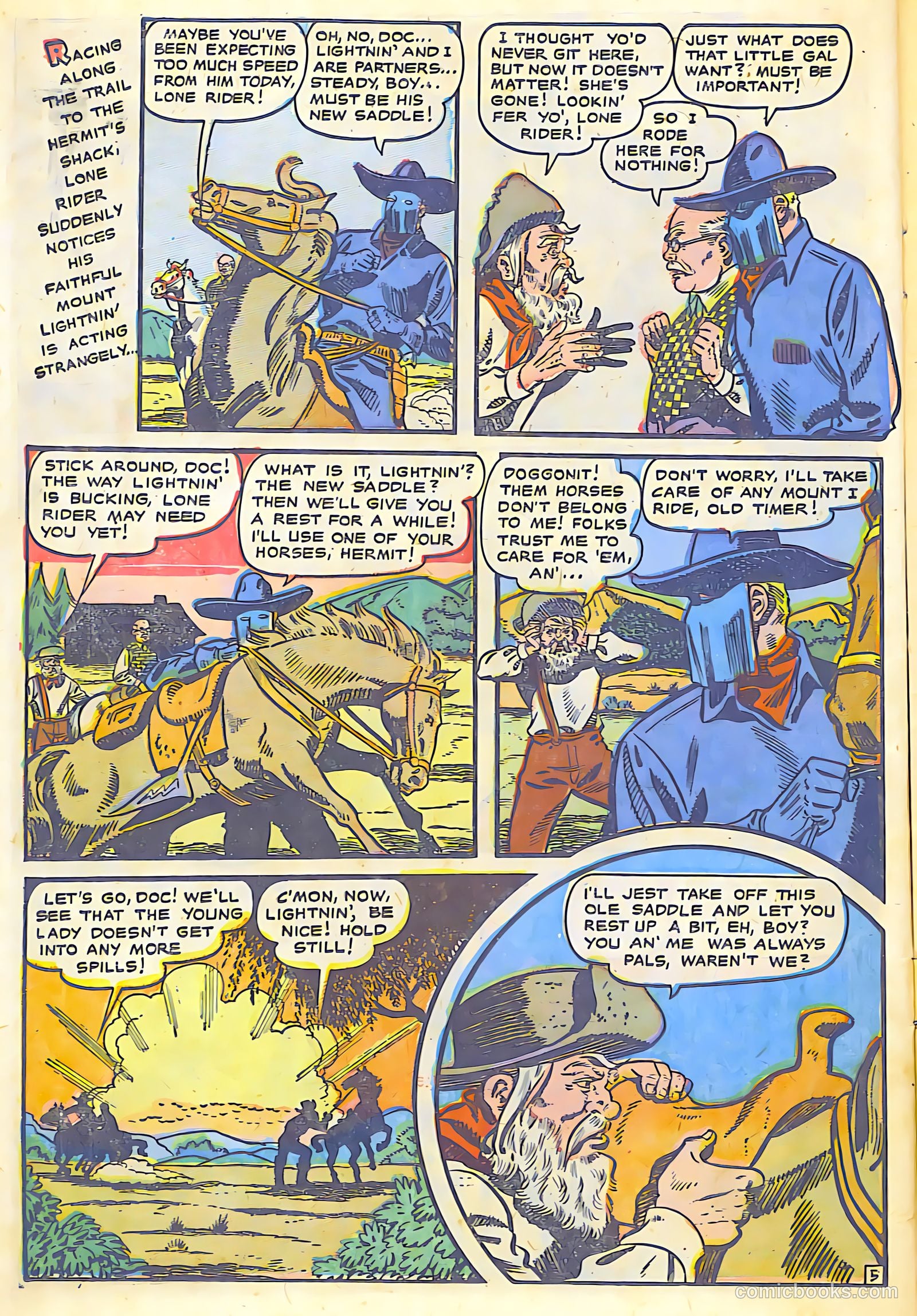 The Lone Rider #7 (1950) — page 13 of 31