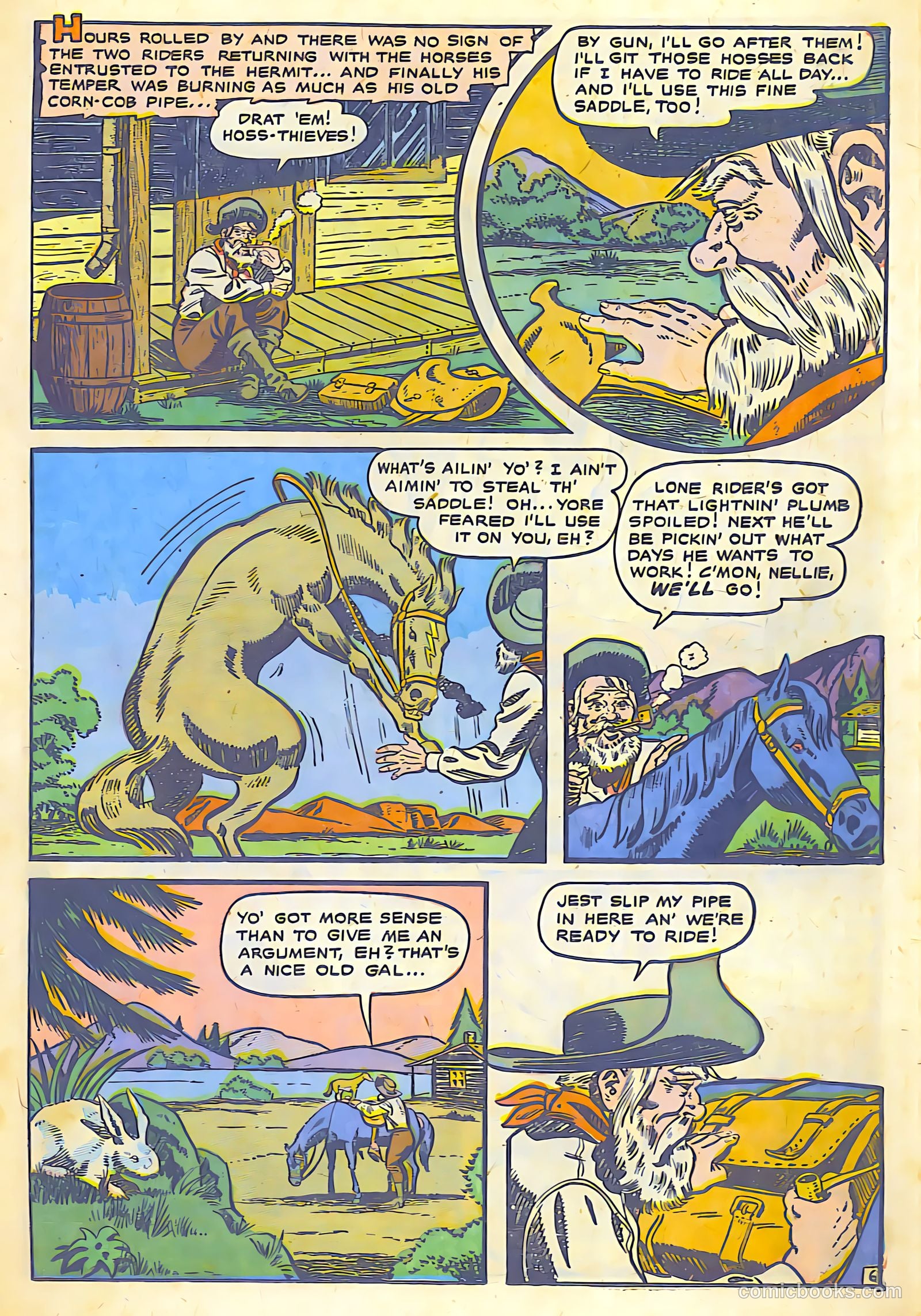 The Lone Rider #7 (1950) — page 14 of 31