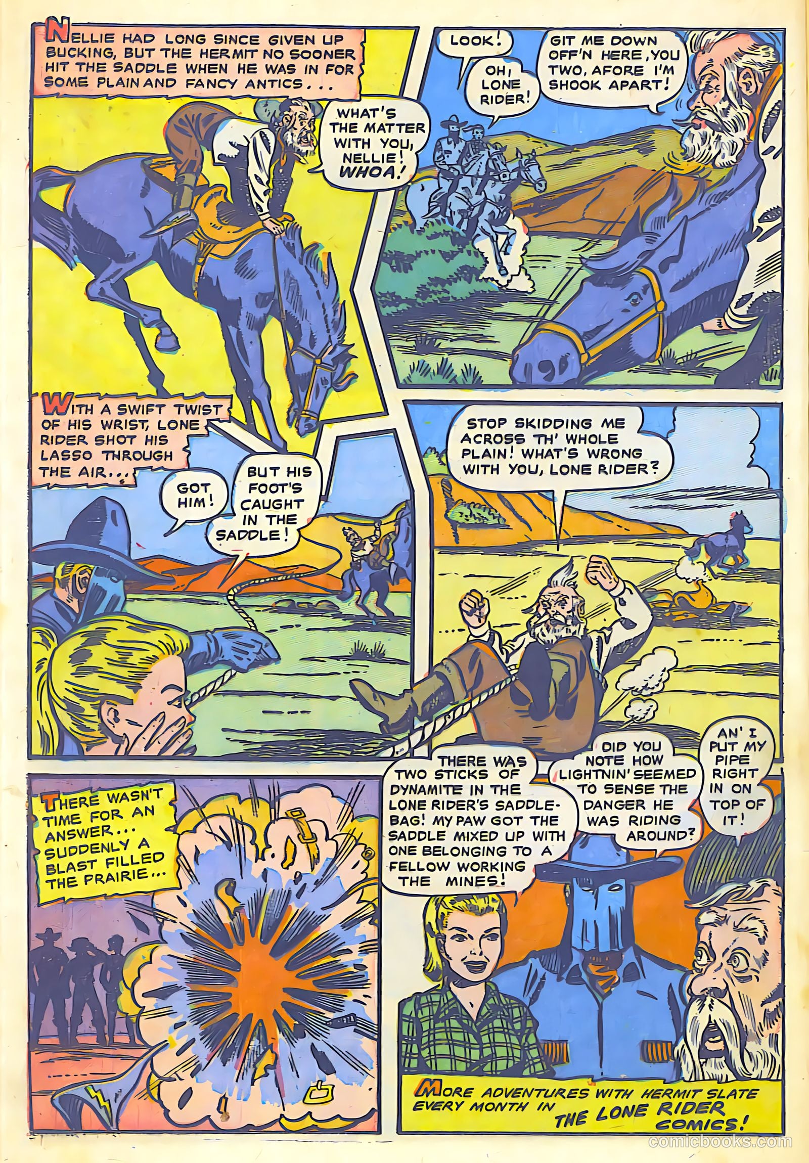 The Lone Rider #7 (1950) — page 15 of 31