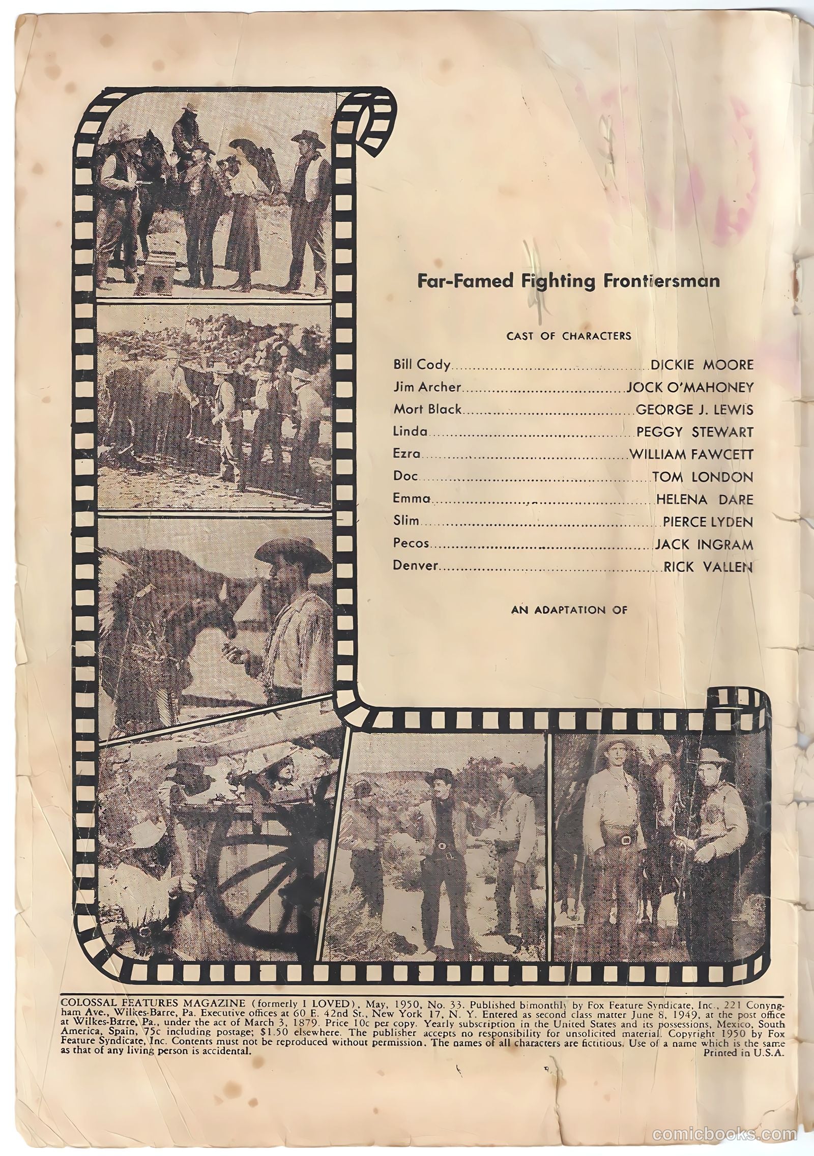 Colossal Features Magazine #1 (1950) — page 2 of 36