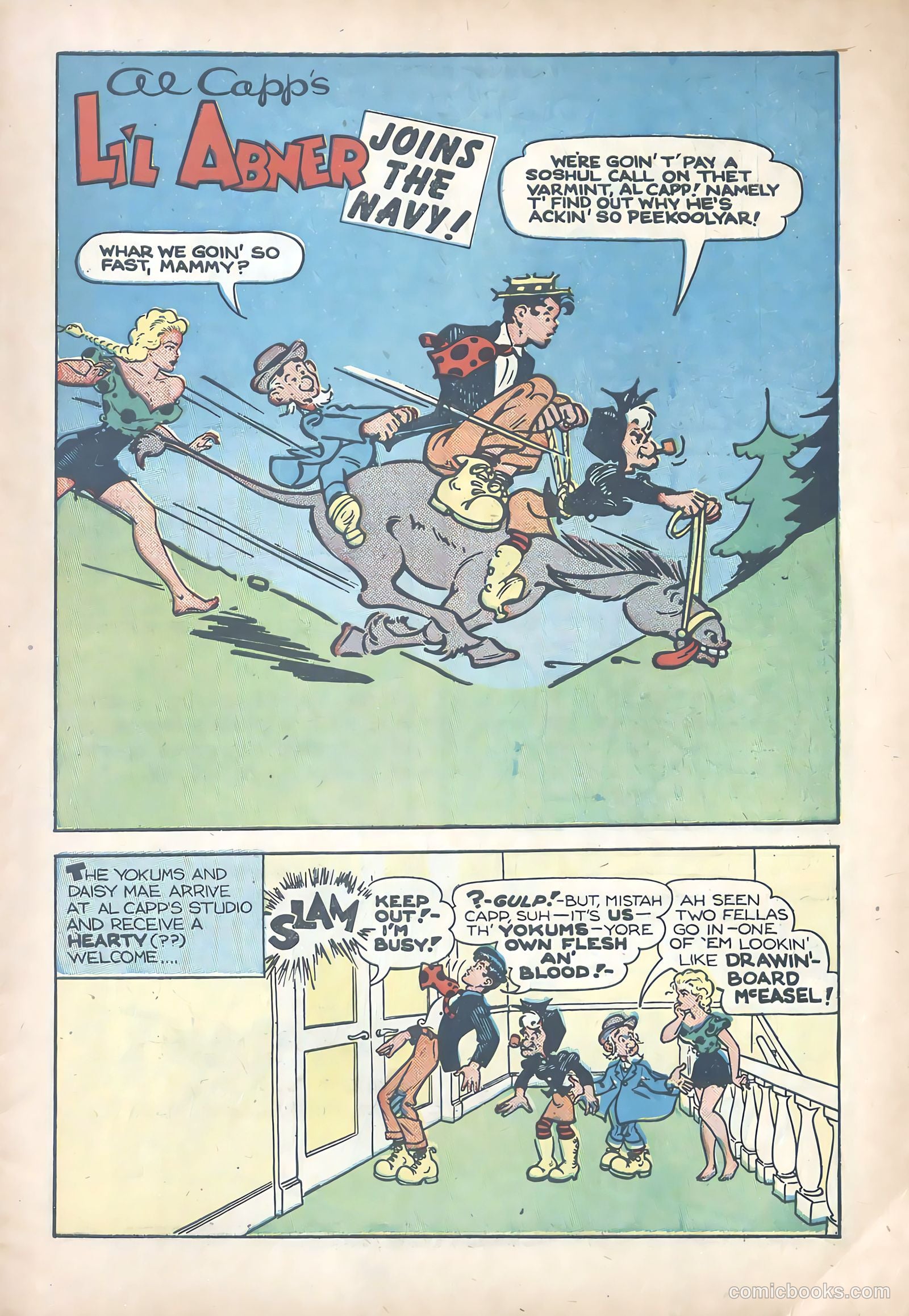 Li'l Abner Joins the Navy #nn (1950) — page 3 of 36