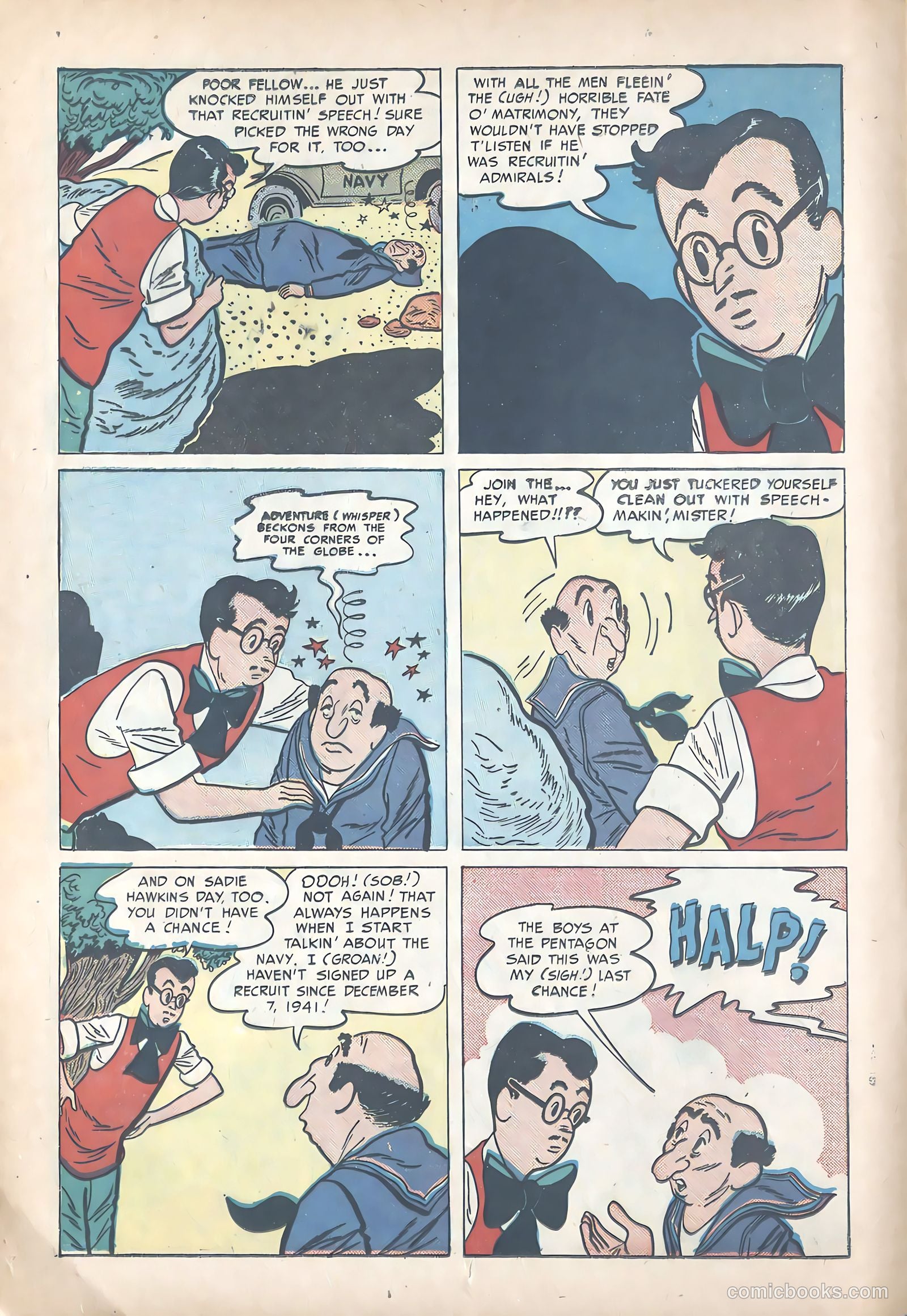 Li'l Abner Joins the Navy #nn (1950) — page 12 of 36
