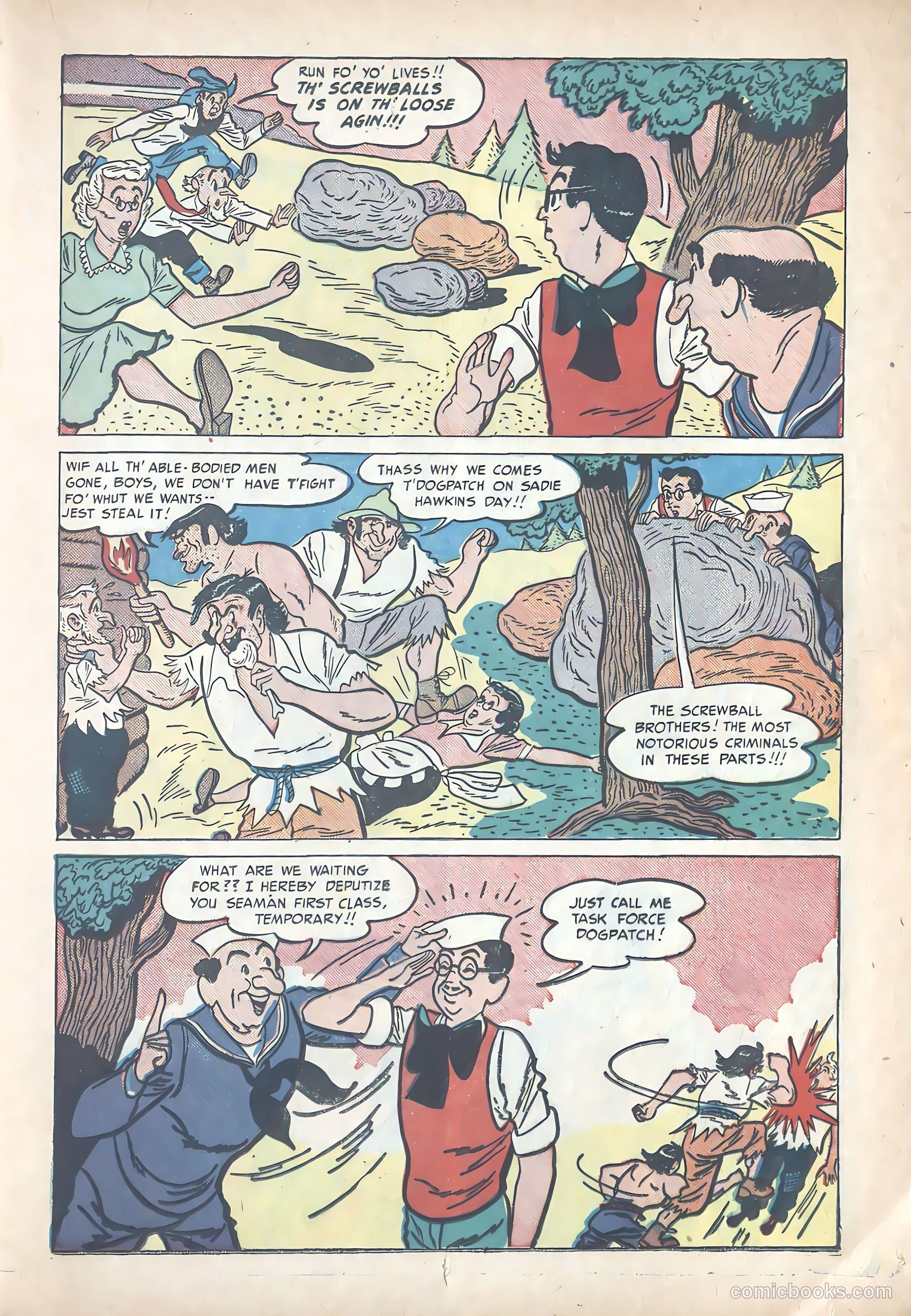 Li'l Abner Joins the Navy #nn (1950) — page 13 of 36