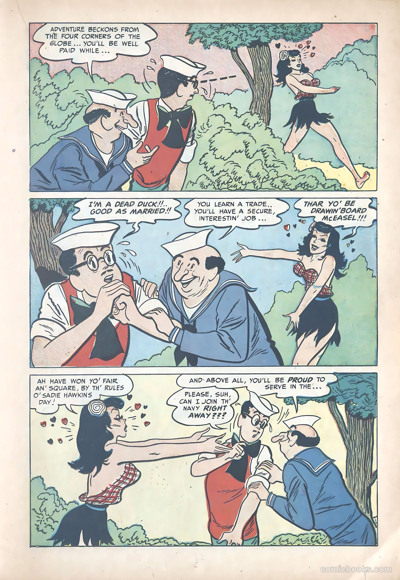 Li'l Abner Joins the Navy #nn (1950) — page 15 of 36