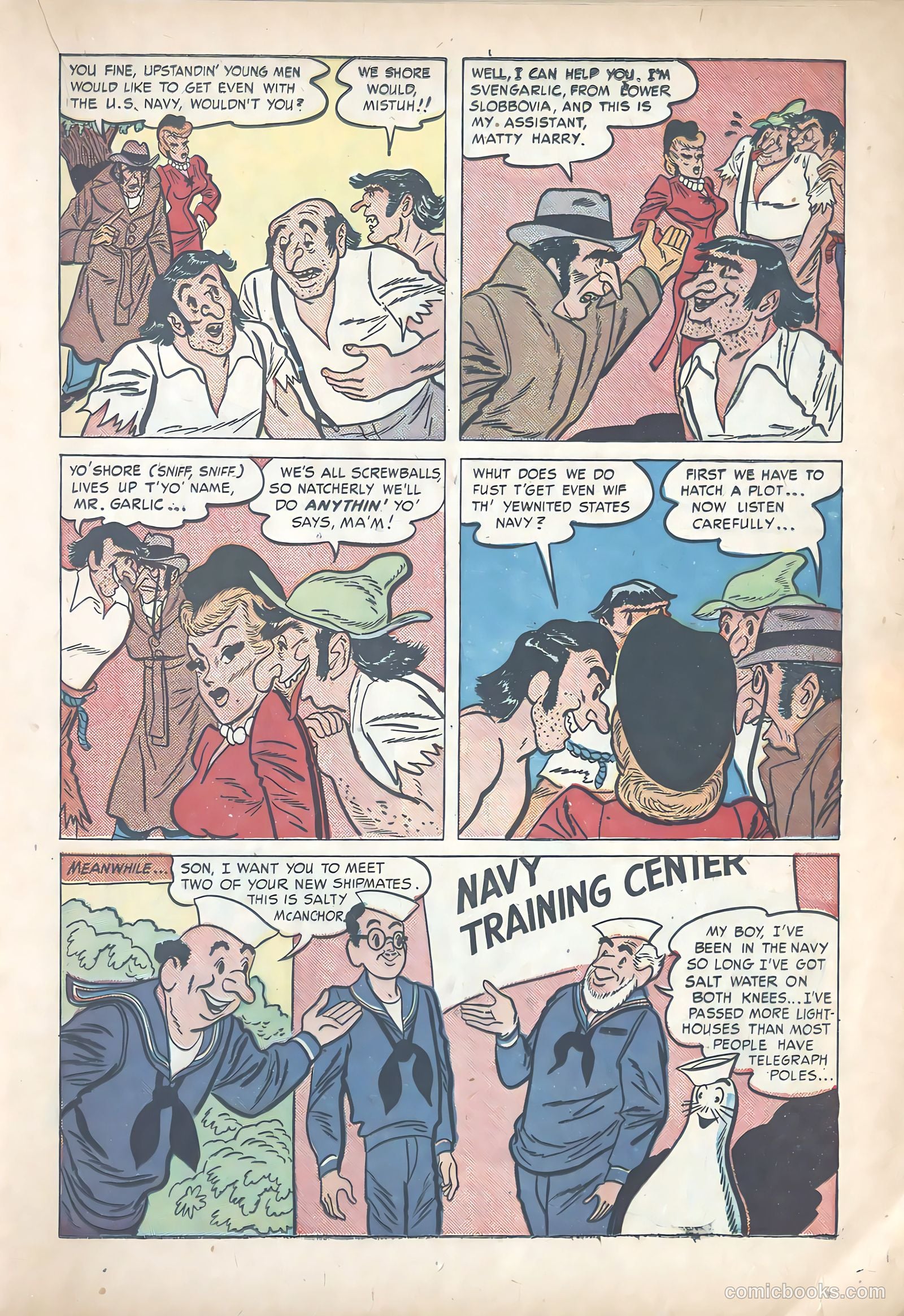 Li'l Abner Joins the Navy #nn (1950) — page 17 of 36