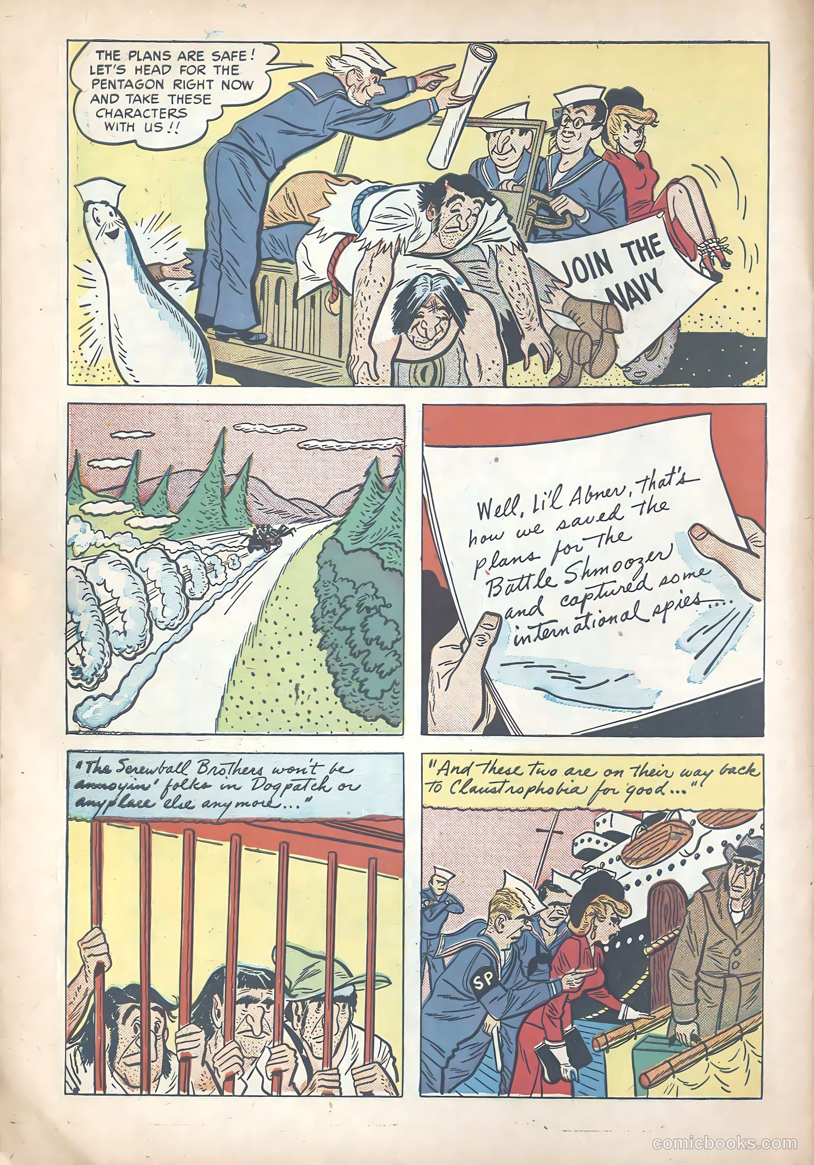 Li'l Abner Joins the Navy #nn (1950) — page 30 of 36