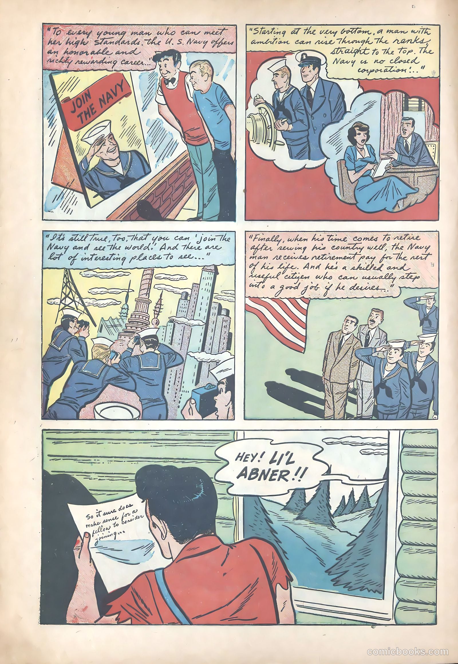 Li'l Abner Joins the Navy #nn (1950) — page 32 of 36