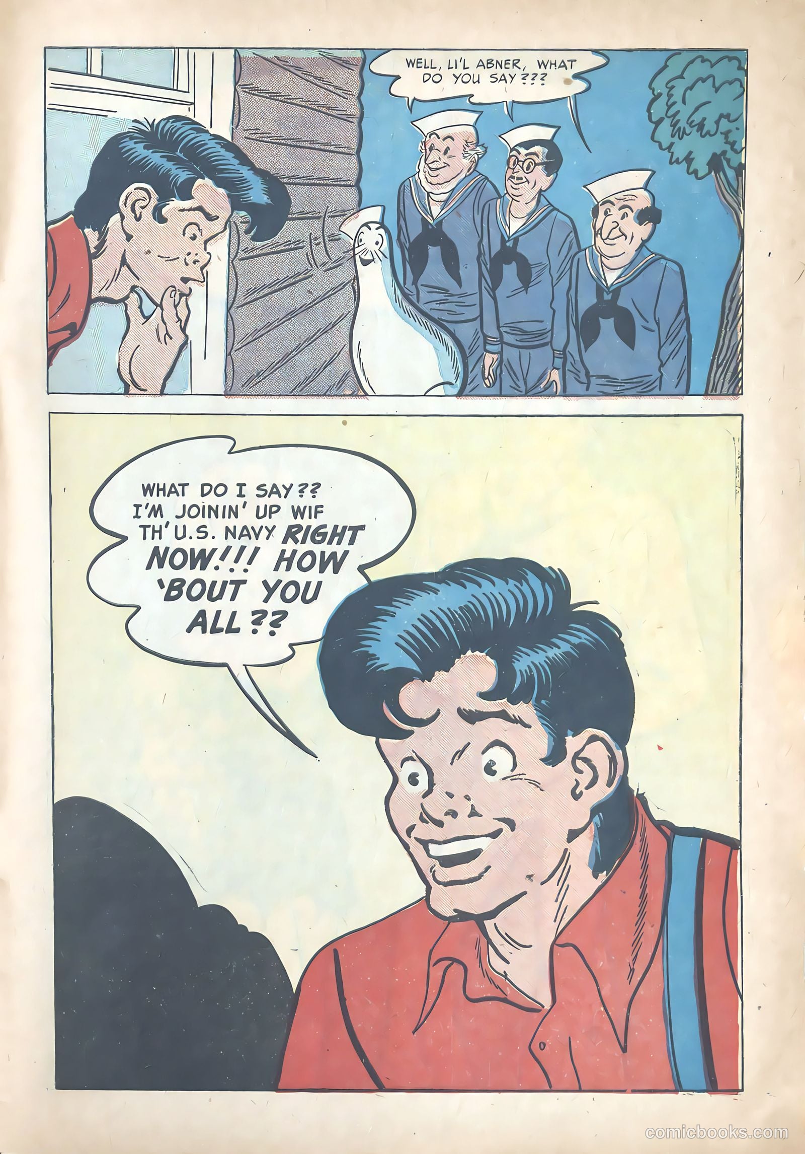 Li'l Abner Joins the Navy #nn (1950) — page 33 of 36