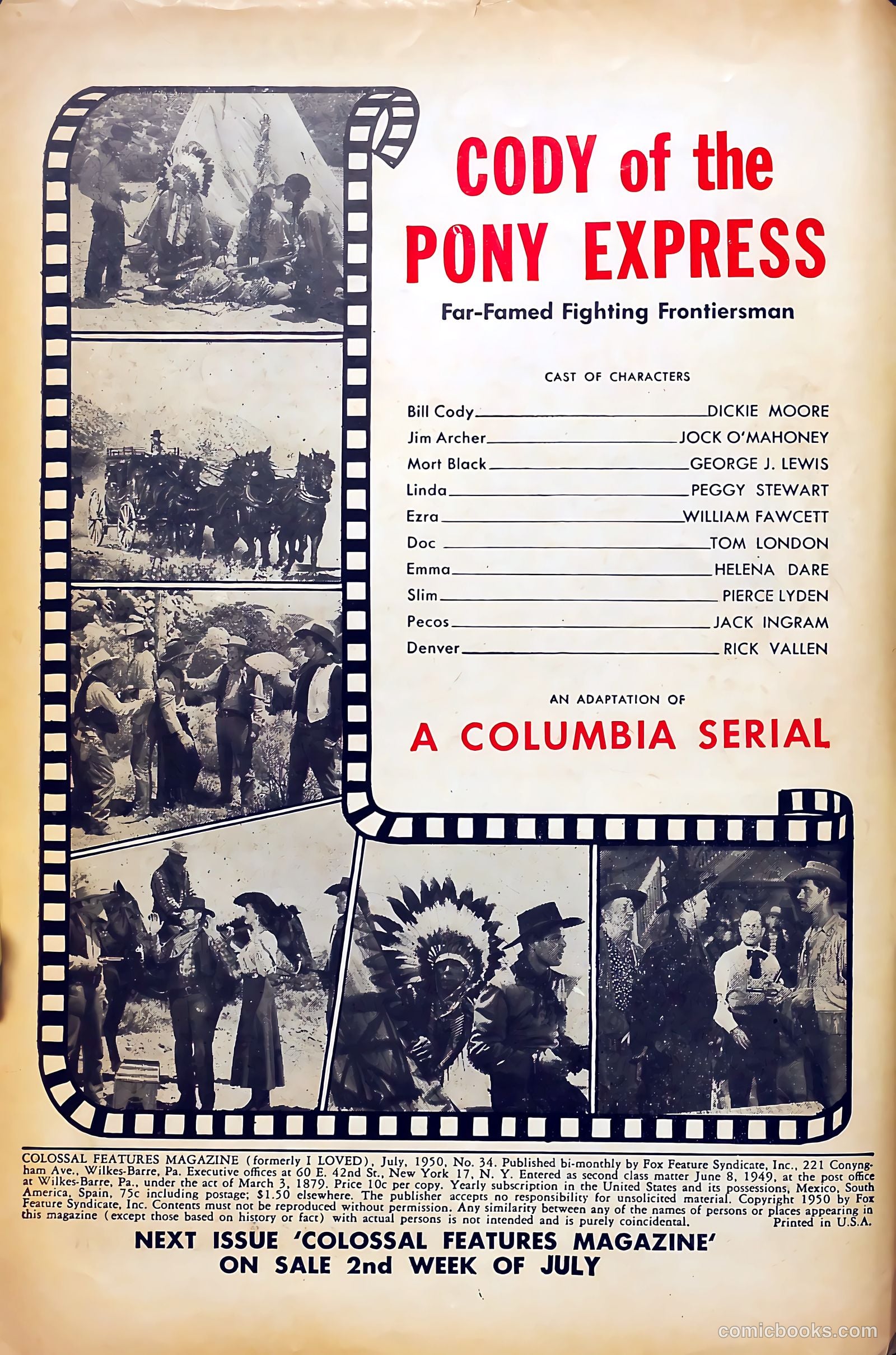 Colossal Features Magazine #2 (1950) — page 2 of 36