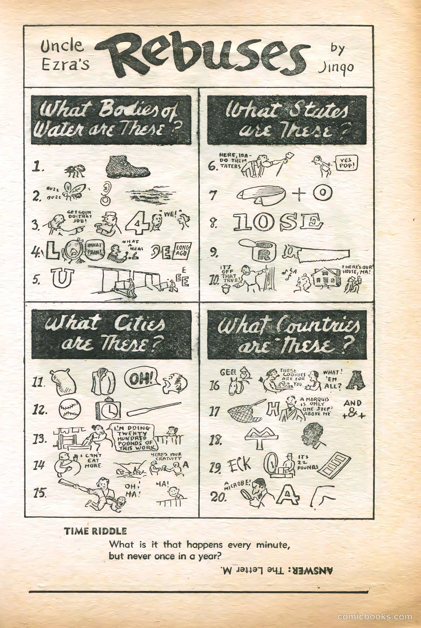 Uncle Joe's Funnies #1 (1938) — page 61 of 68