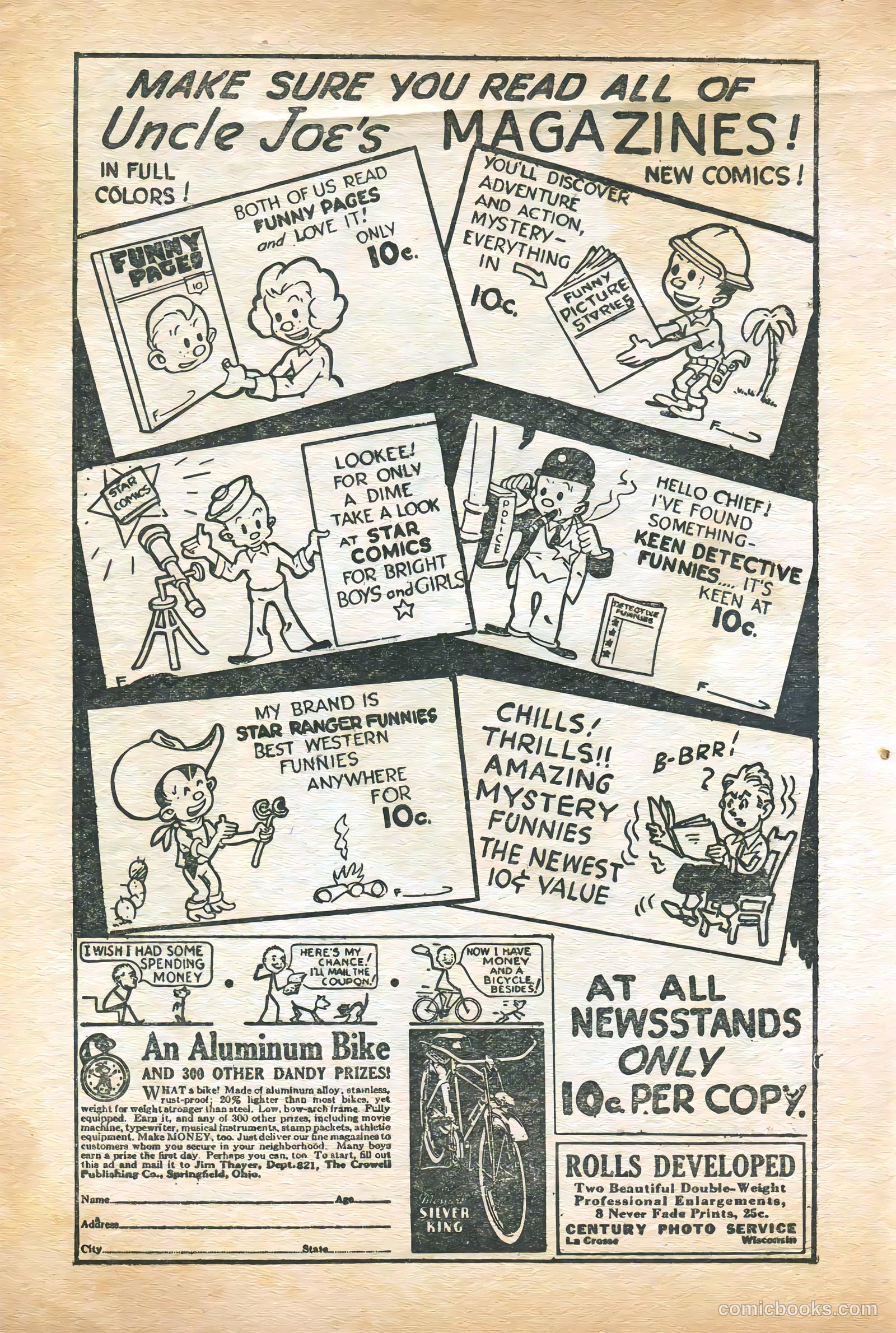 Uncle Joe's Funnies #1 (1938) — page 66 of 68