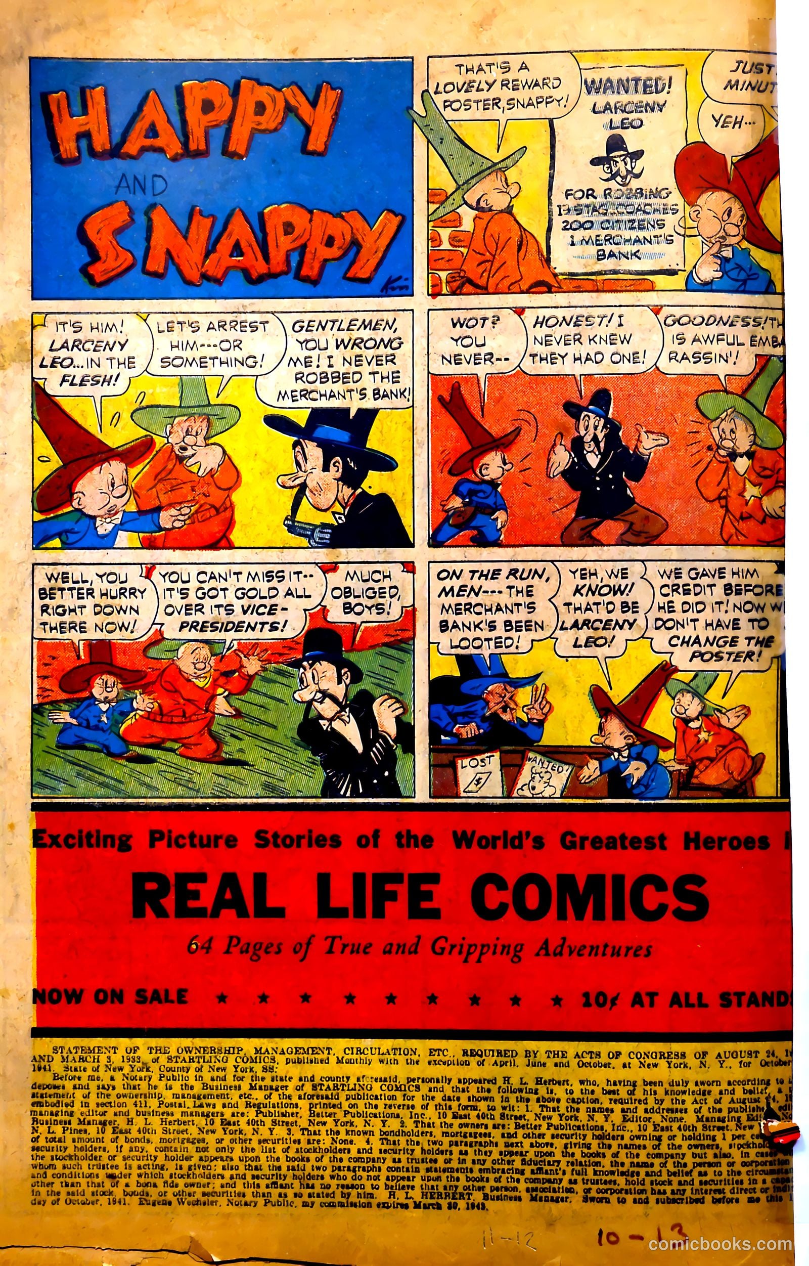 Startling Comics #13 (1940) — page 66 of 68