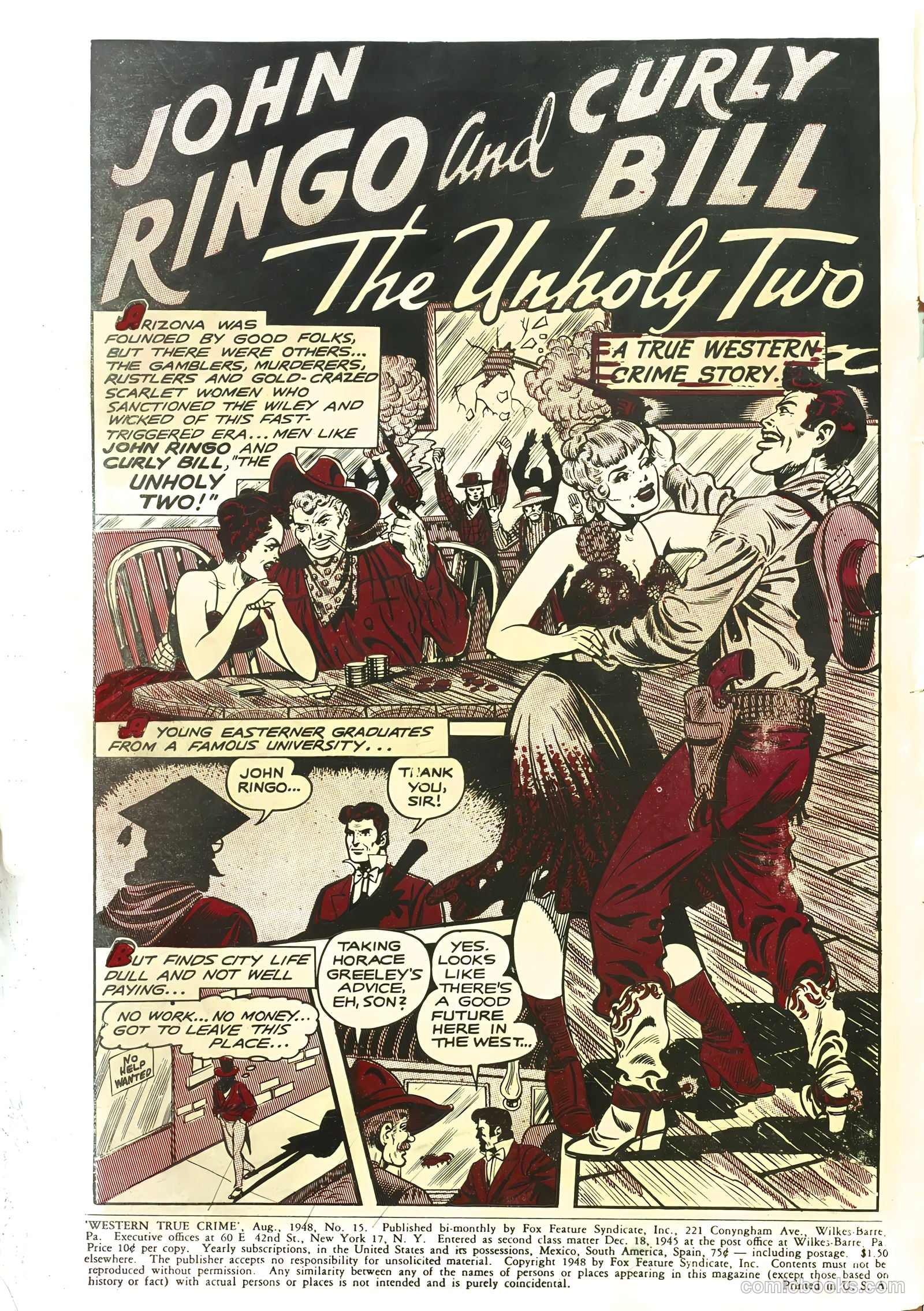 Western True Crime #1 (1950) — page 2 of 37