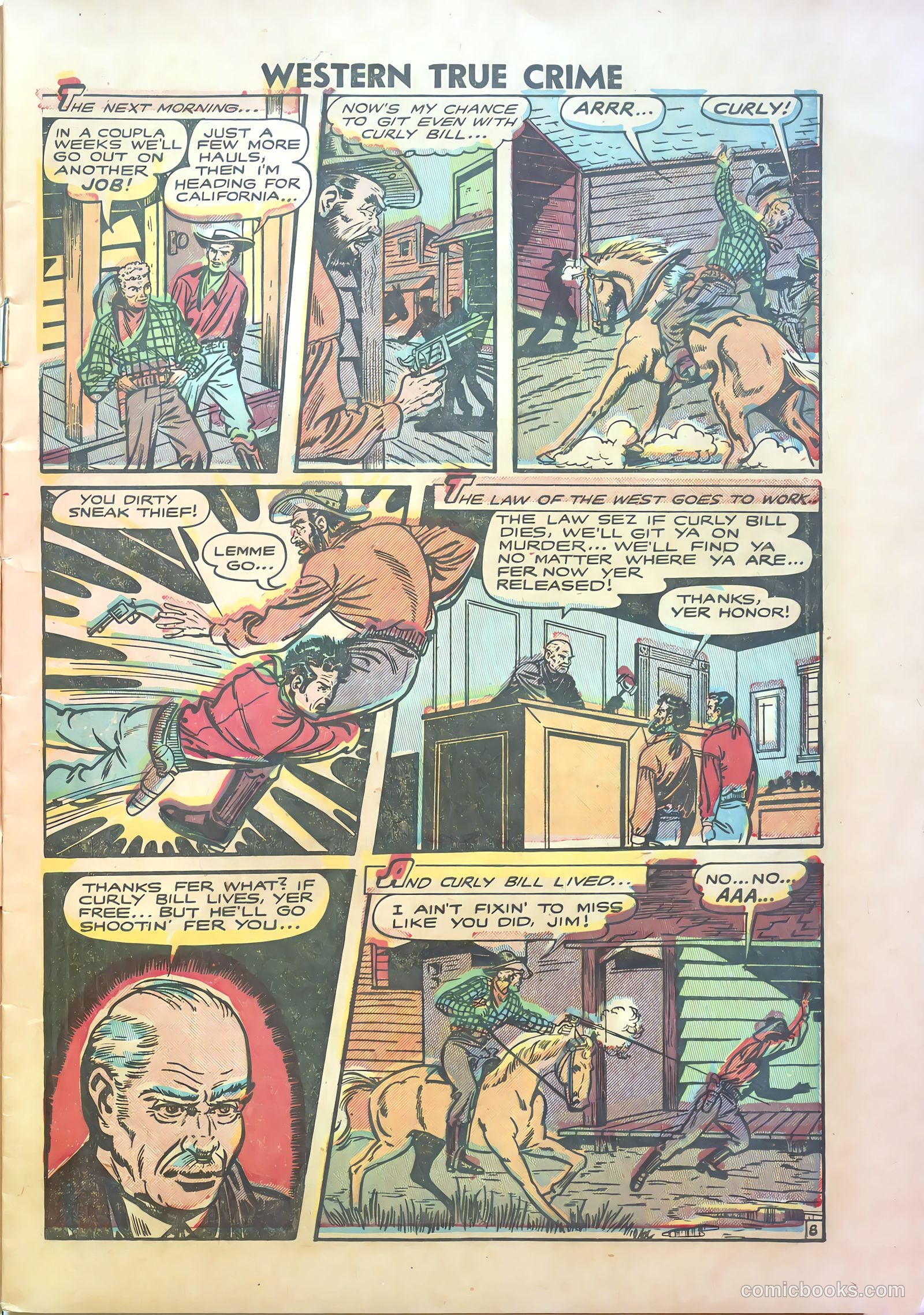 Western True Crime #1 (1950) — page 9 of 37