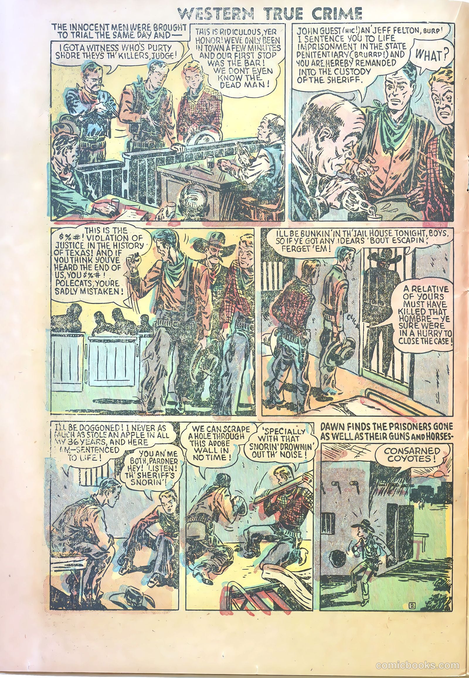 Western True Crime #1 (1950) — page 14 of 37