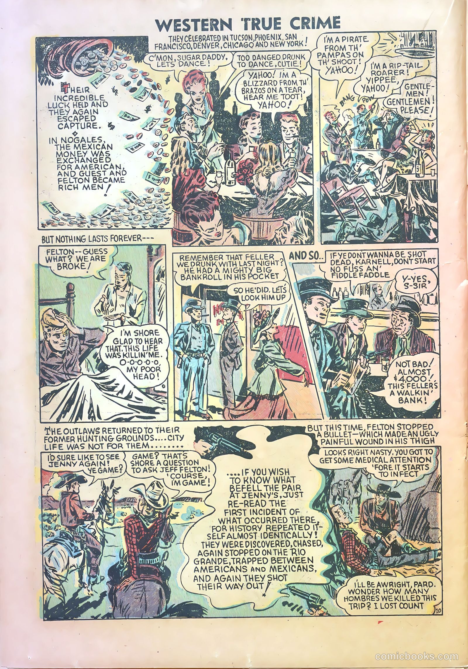 Western True Crime #1 (1950) — page 22 of 37