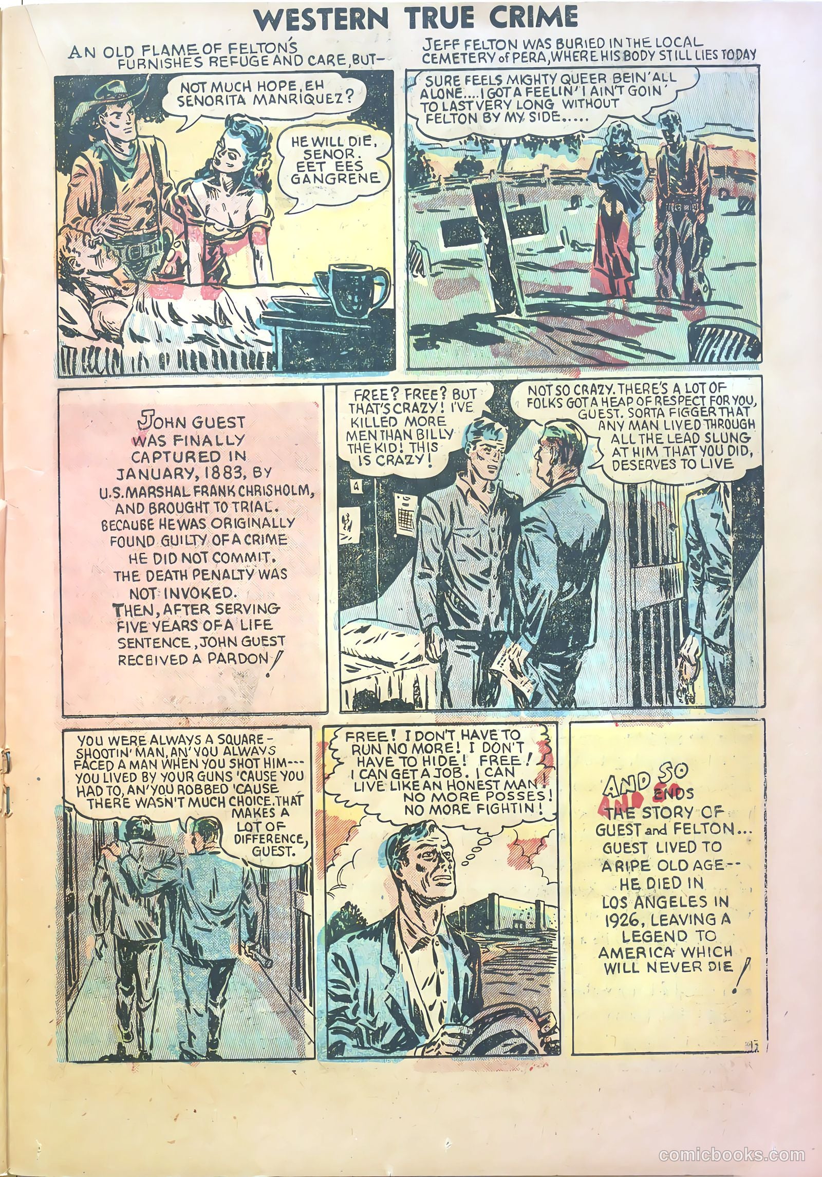 Western True Crime #1 (1950) — page 23 of 37