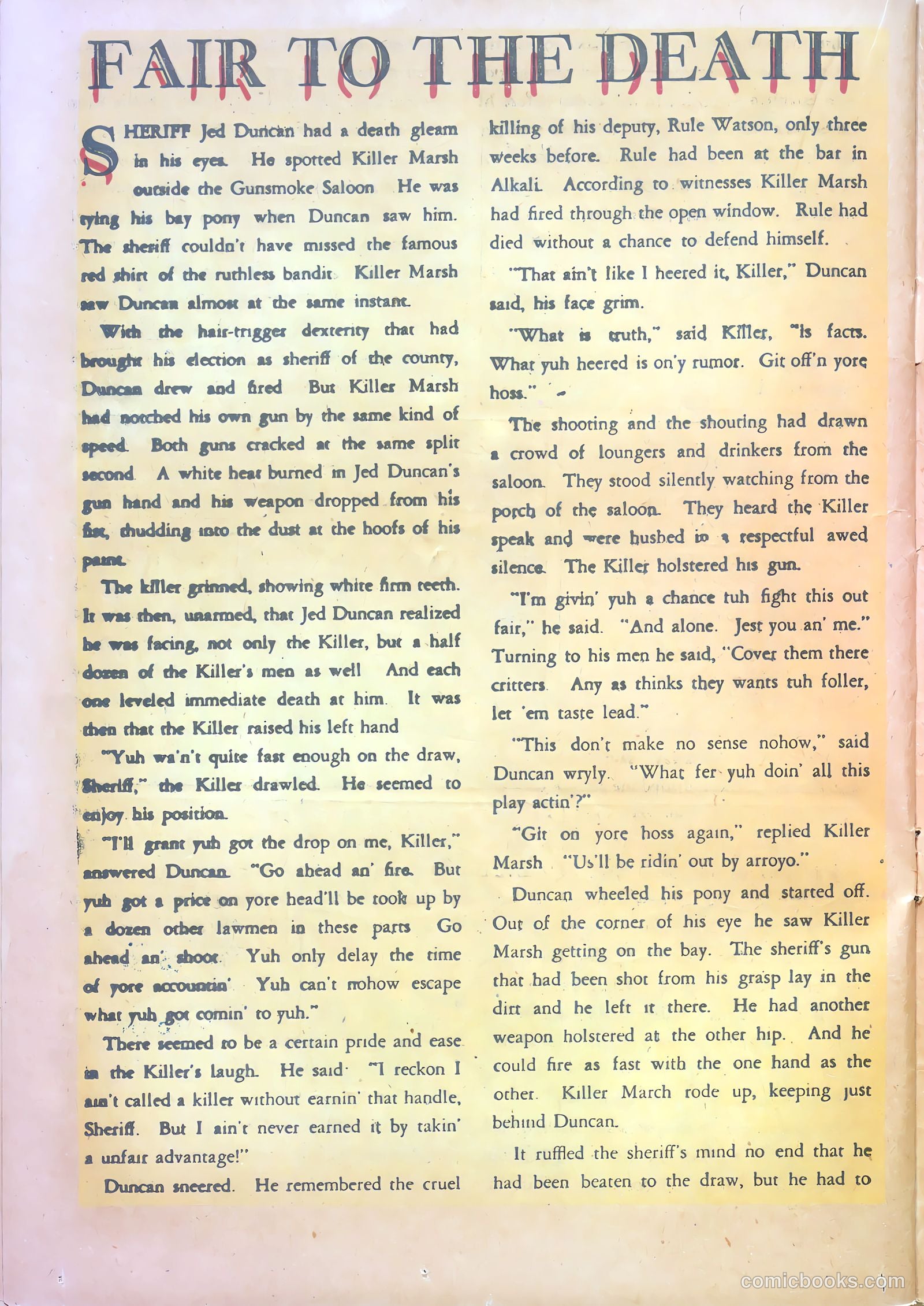 Western True Crime #1 (1950) — page 24 of 37