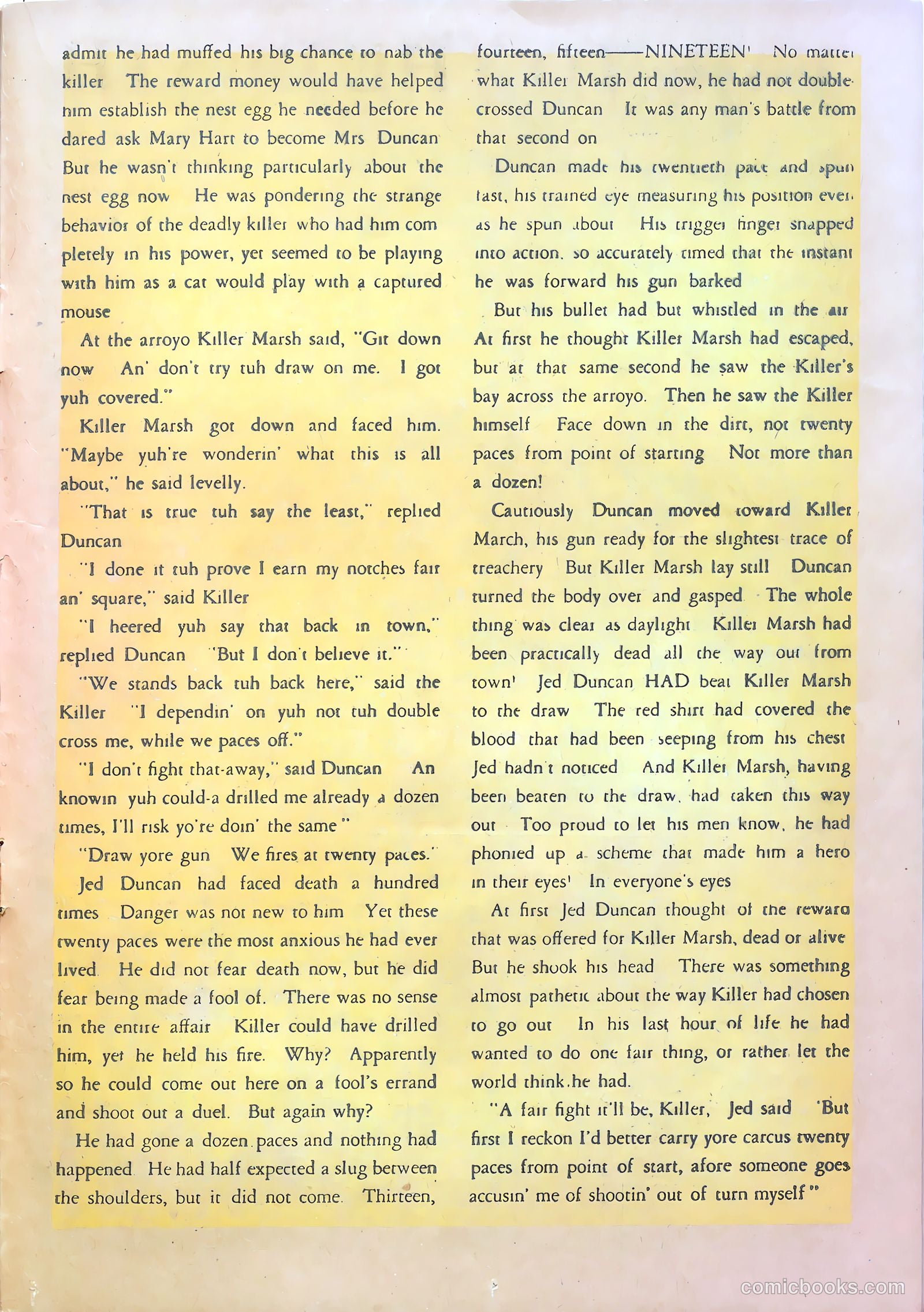 Western True Crime #1 (1950) — page 25 of 37