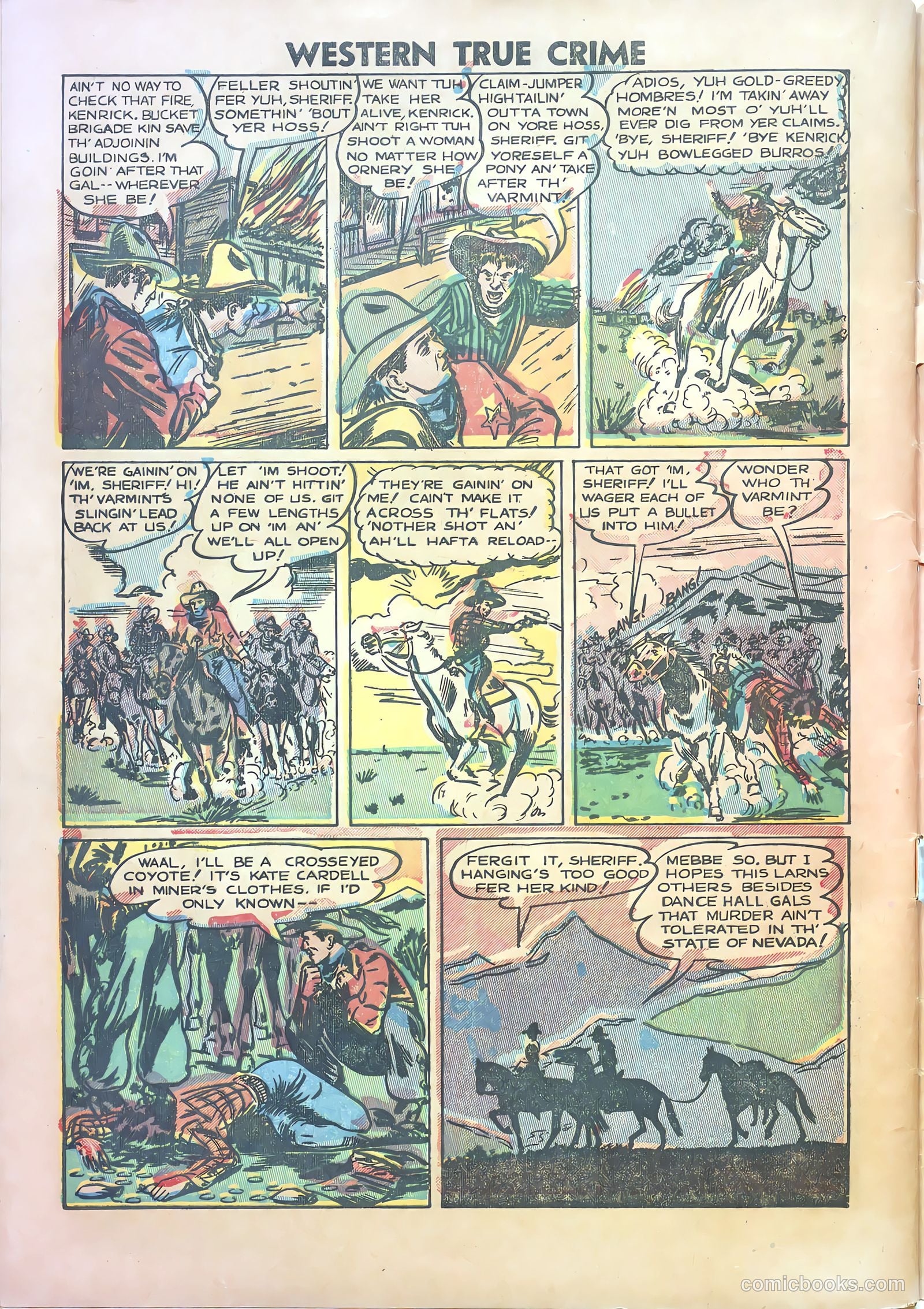 Western True Crime #1 (1950) — page 32 of 37
