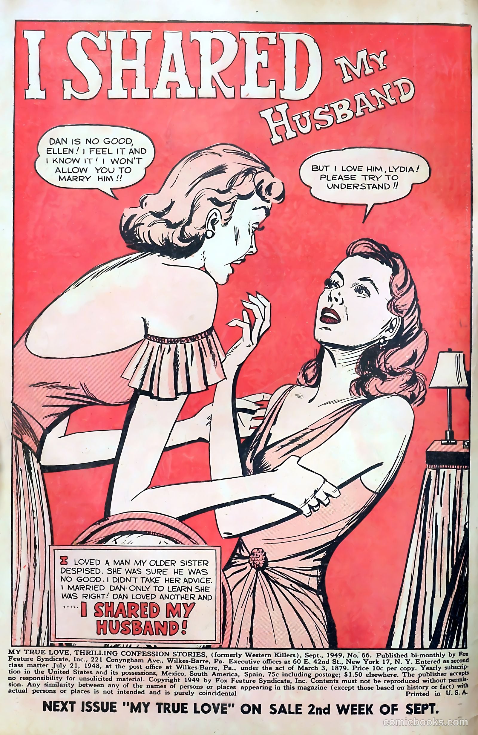 My True Love #66 (1950) — page 2 of 36
