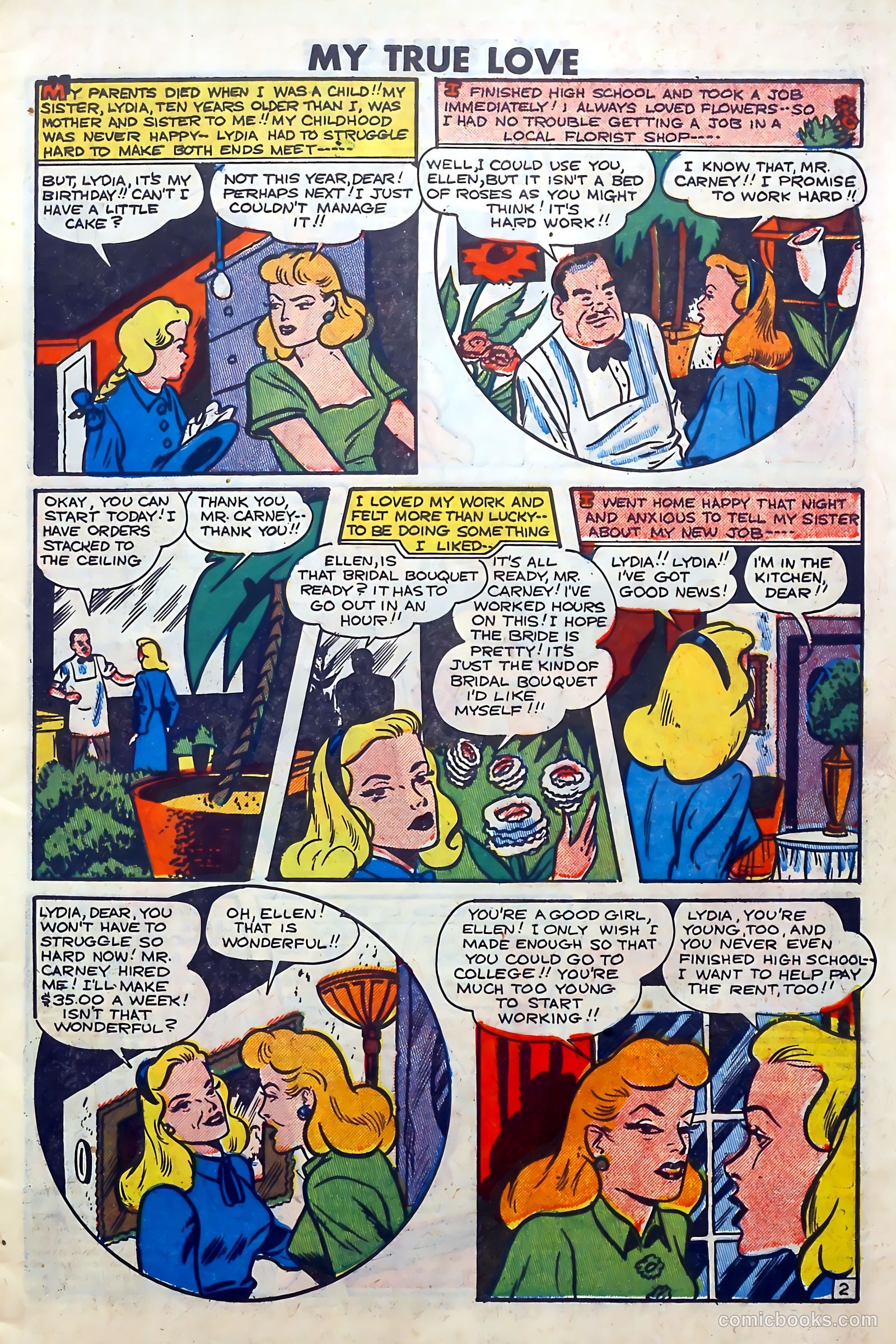 My True Love #66 (1950) — page 3 of 36