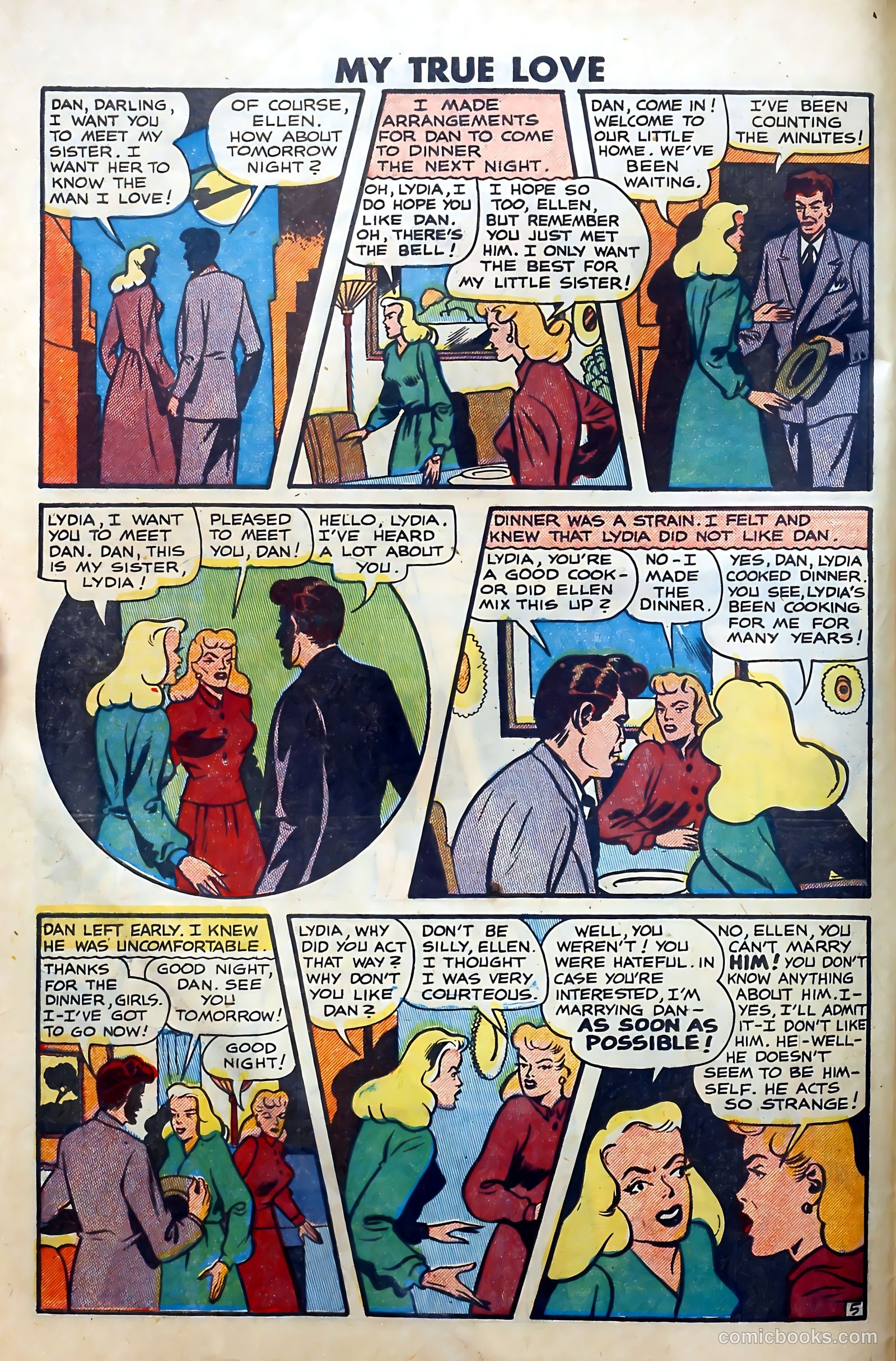 My True Love #66 (1950) — page 6 of 36