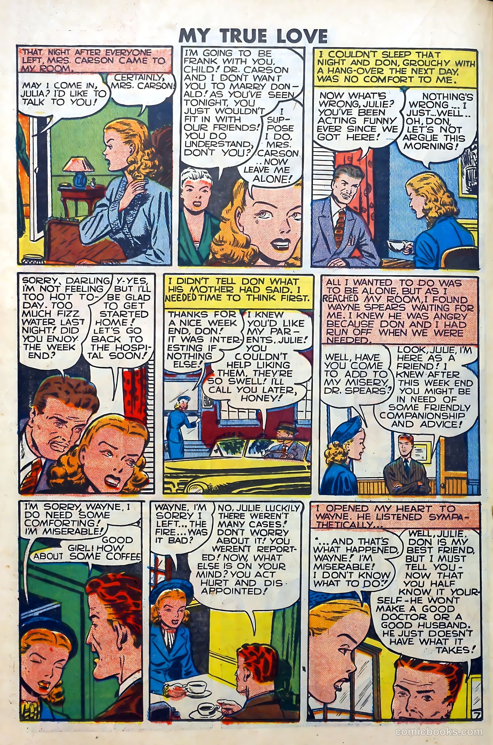 My True Love #66 (1950) — page 18 of 36