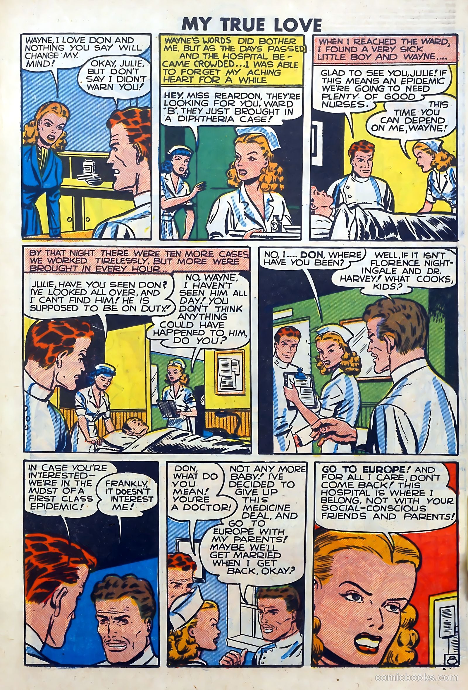 My True Love #66 (1950) — page 19 of 36