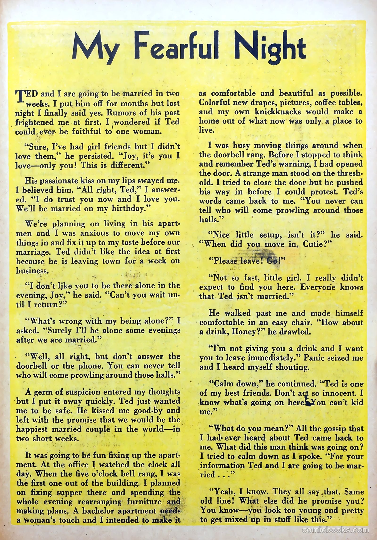 My Past Thrilling Confessions #7 (1950) — page 21 of 36
