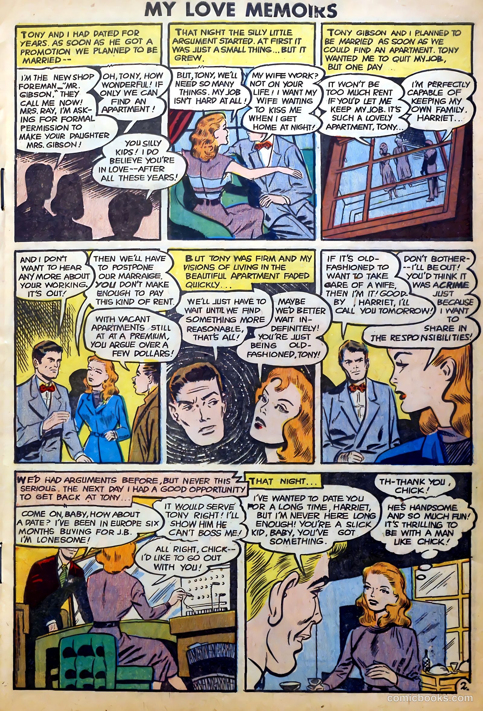 Romantic Thrills #1 (1950) — page 3 of 132