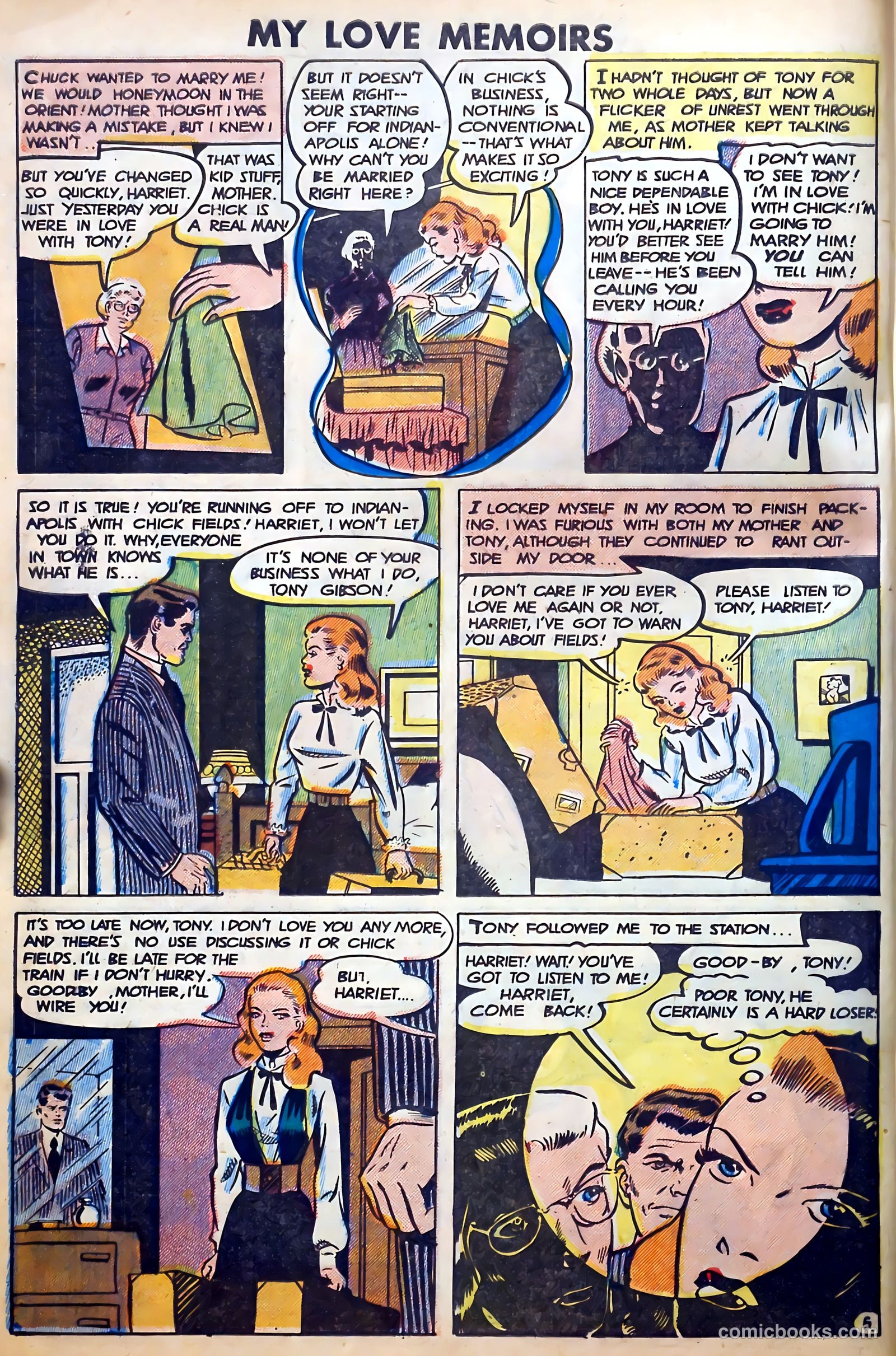 Romantic Thrills #1 (1950) — page 6 of 132
