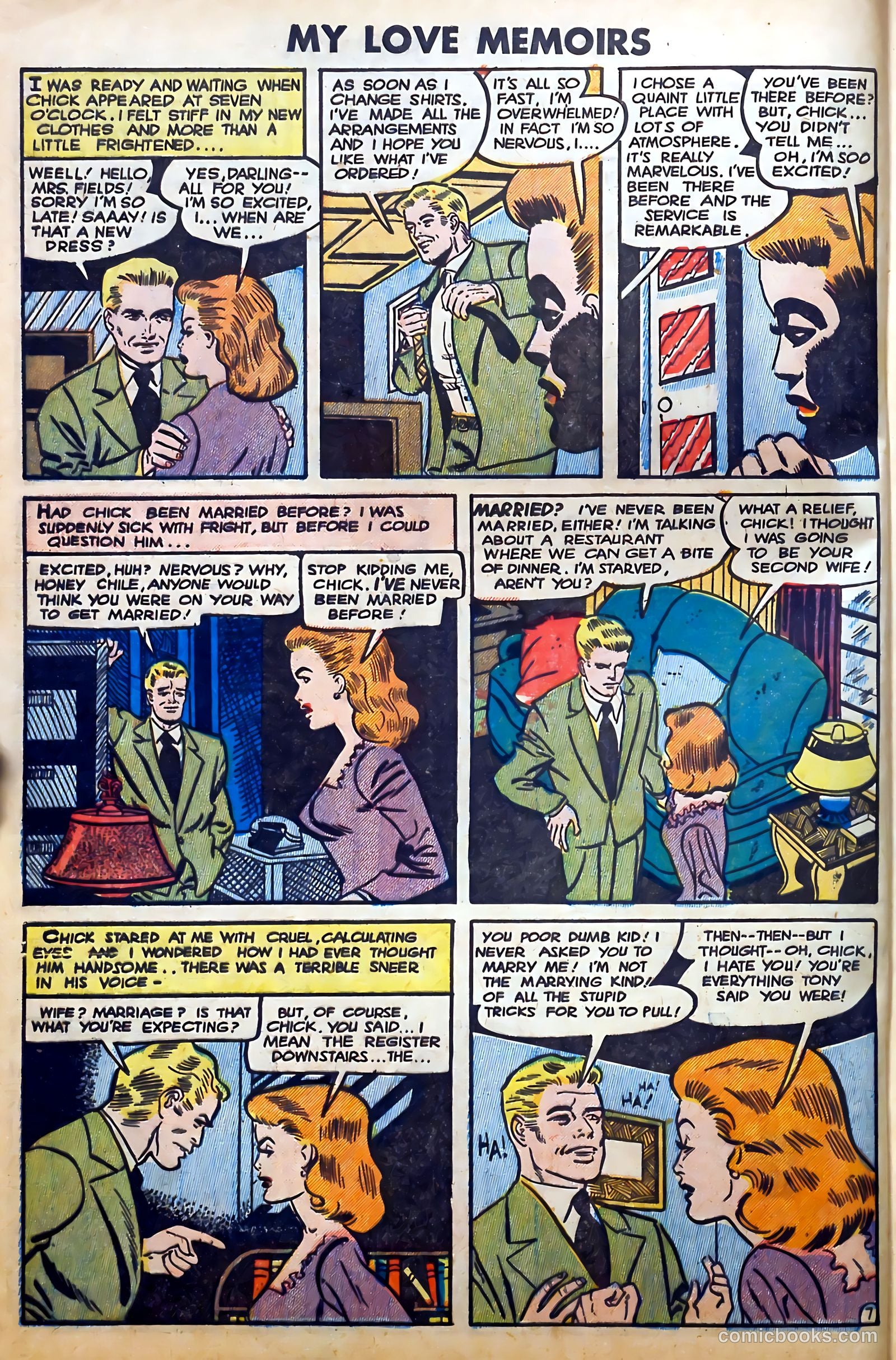 Romantic Thrills #1 (1950) — page 8 of 132