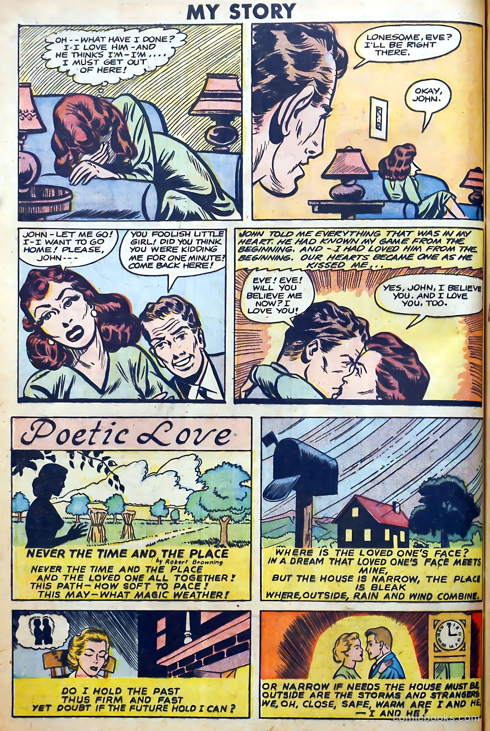 Romantic Thrills #1 (1950) — page 64 of 132