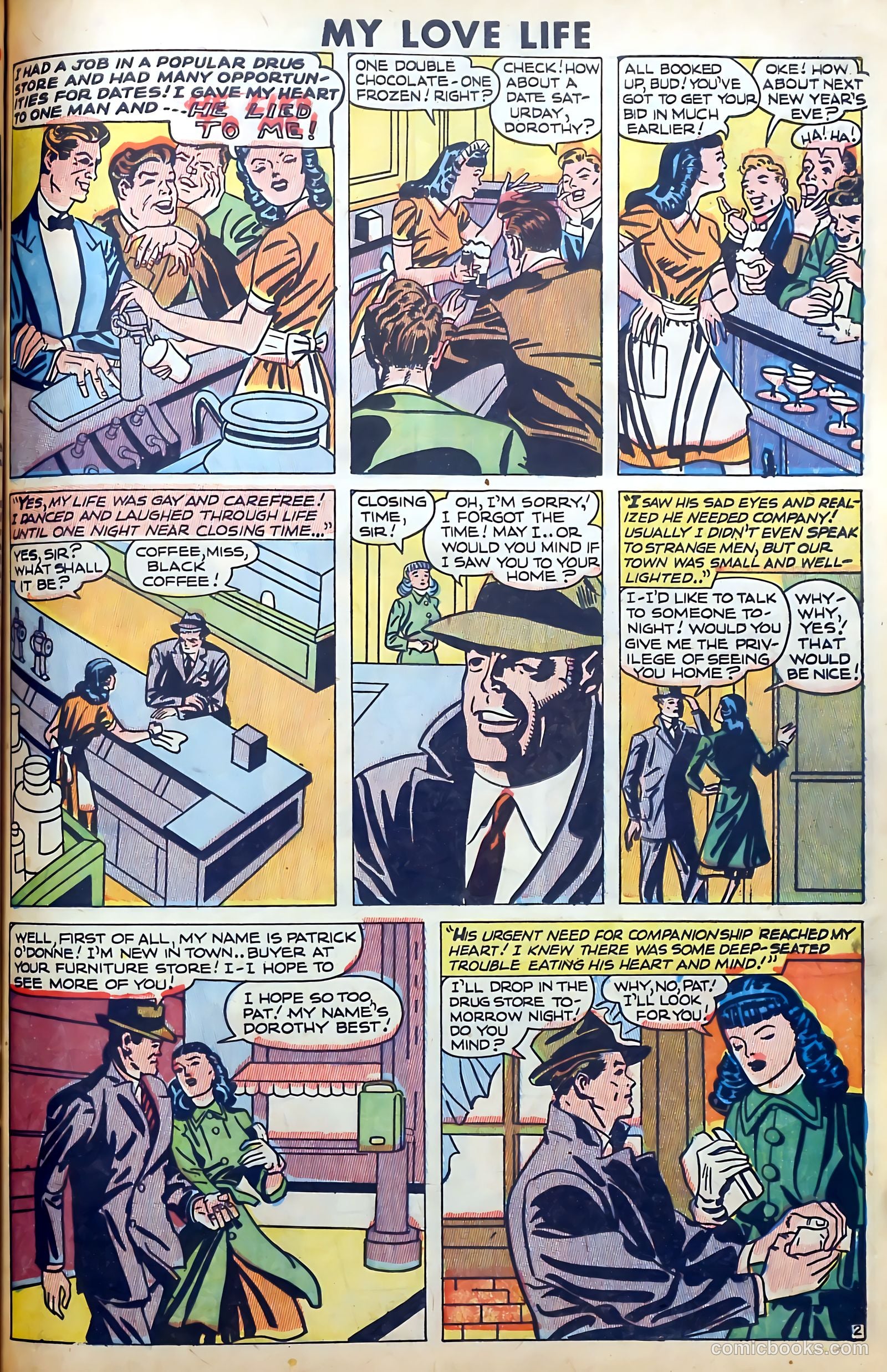 Romantic Thrills #1 (1950) — page 67 of 132