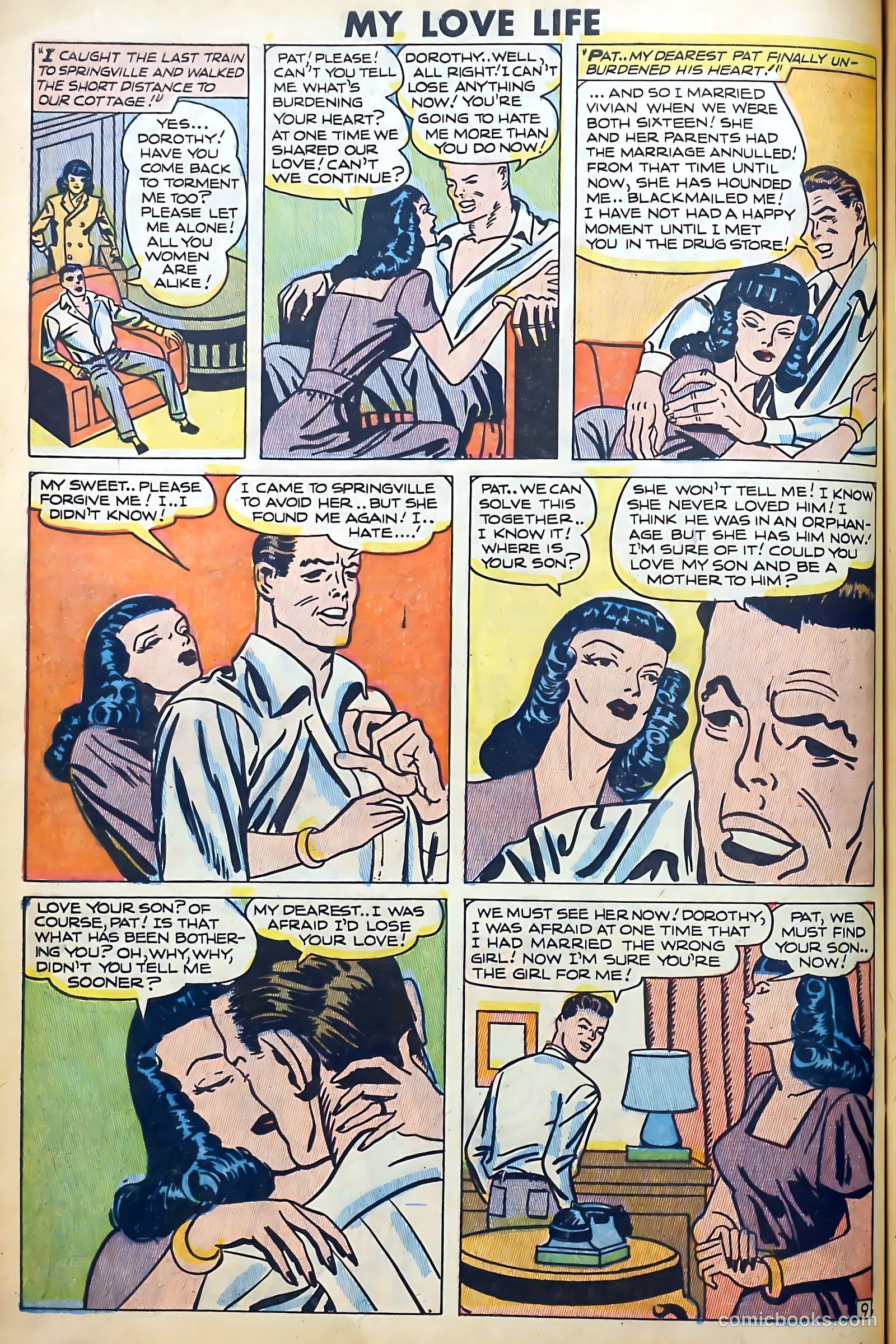Romantic Thrills #1 (1950) — page 74 of 132
