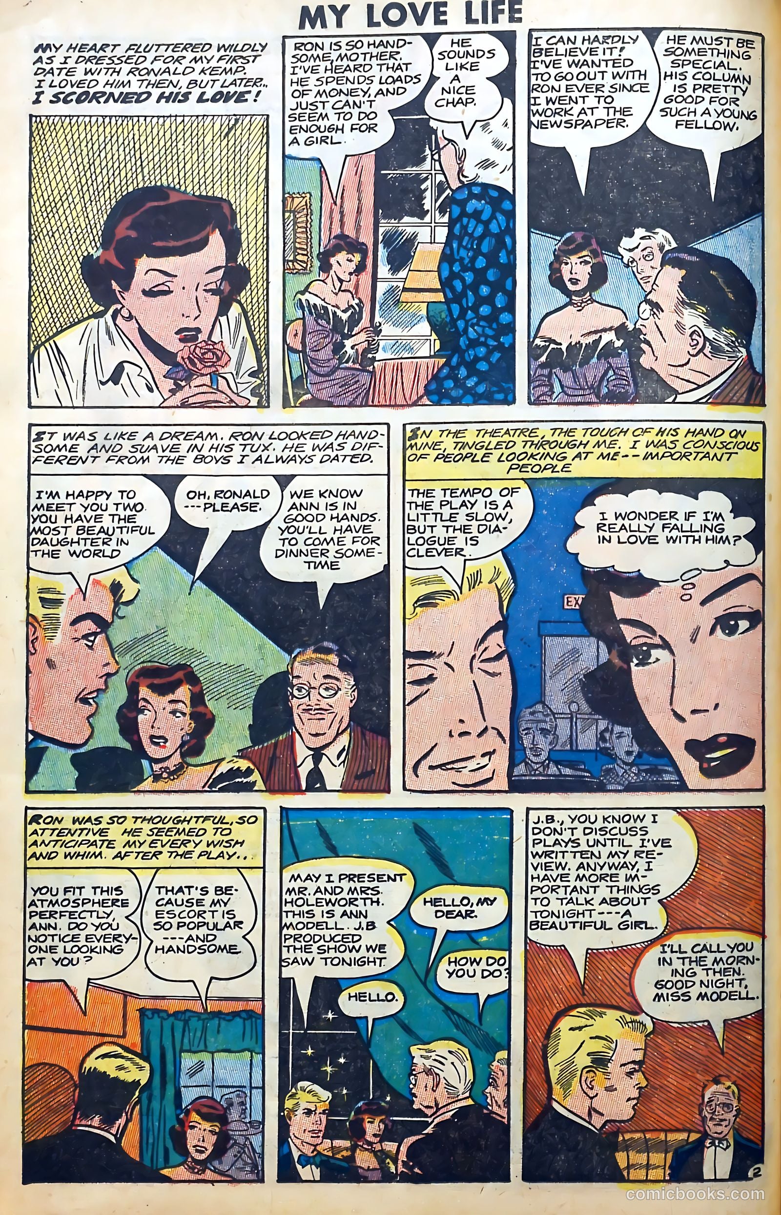 Romantic Thrills #1 (1950) — page 88 of 132