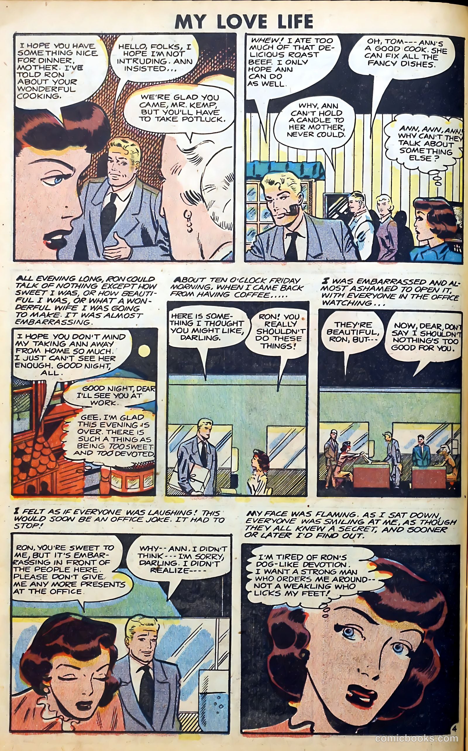 Romantic Thrills #1 (1950) — page 90 of 132