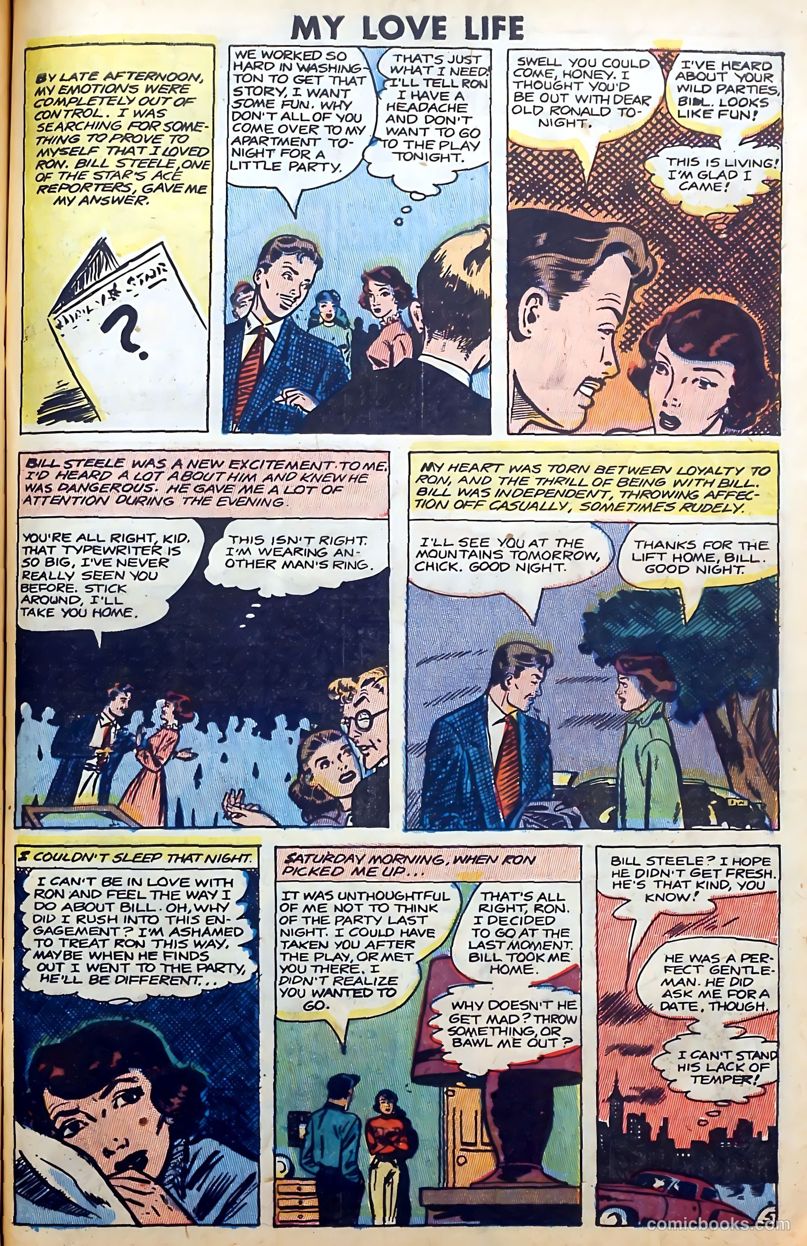 Romantic Thrills #1 (1950) — page 91 of 132