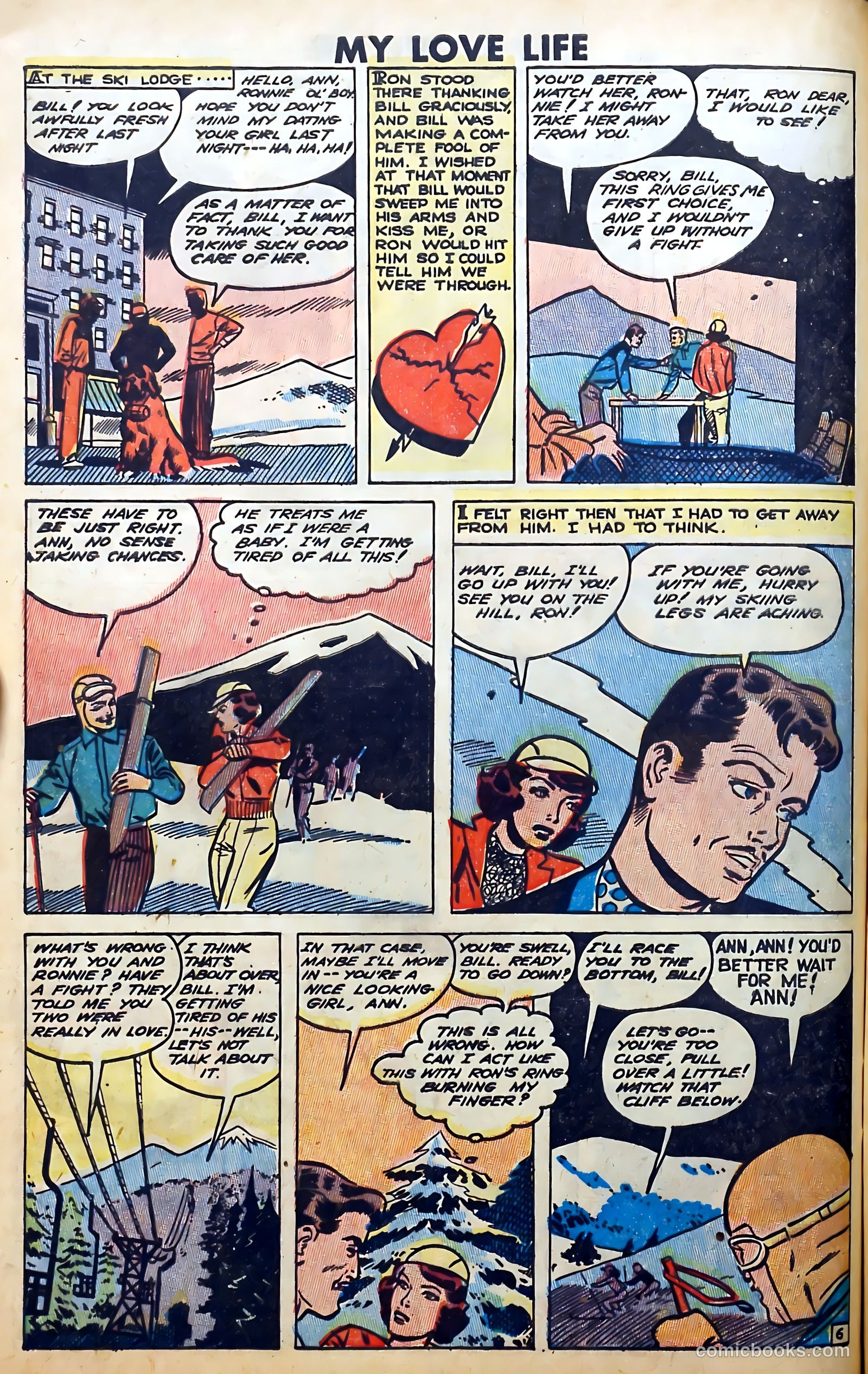 Romantic Thrills #1 (1950) — page 92 of 132