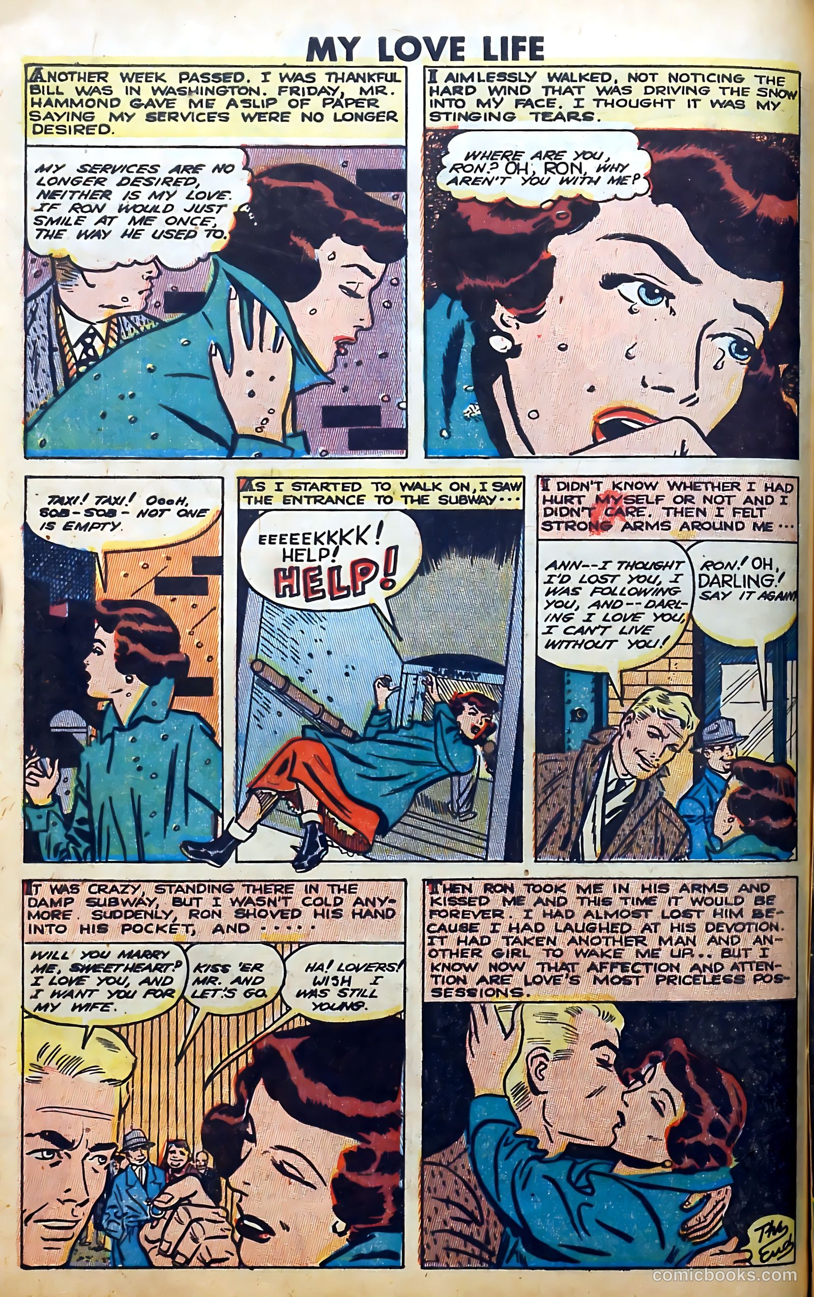 Romantic Thrills #1 (1950) — page 96 of 132