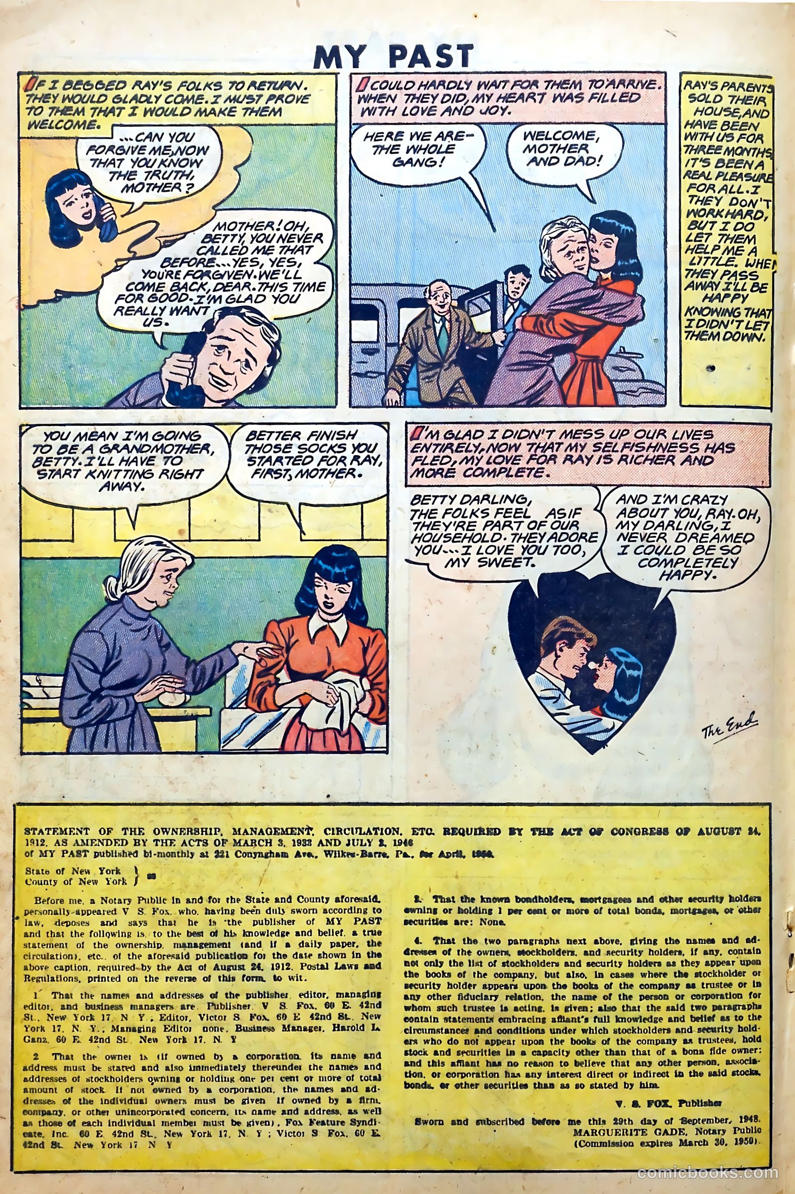 Romantic Thrills #1 (1950) — page 128 of 132