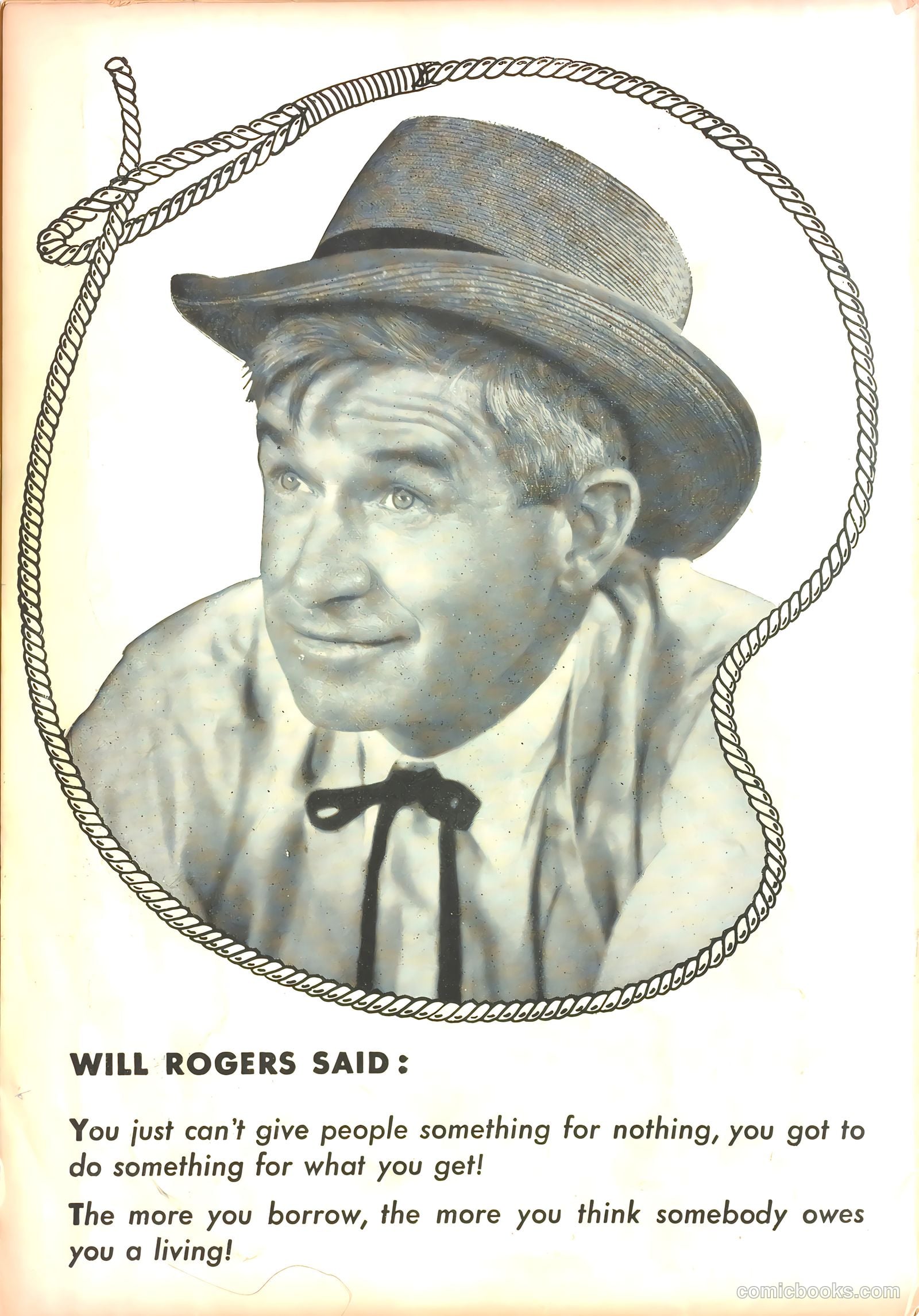 Will Rogers #1 (1950) — page 36 of 36